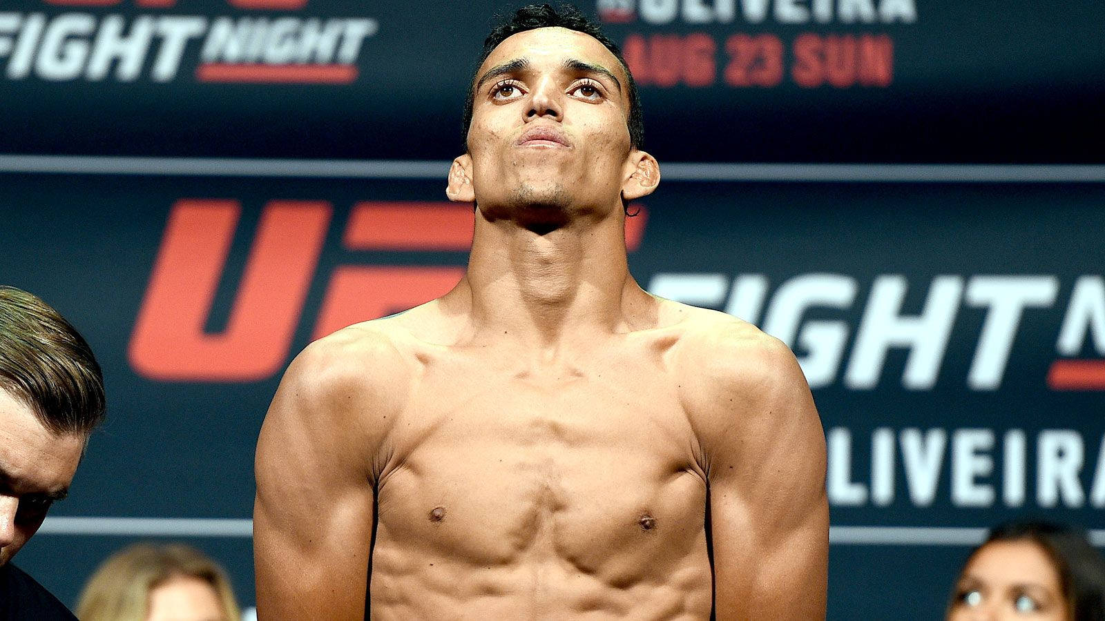 Charles Oliveira Weigh-in Background