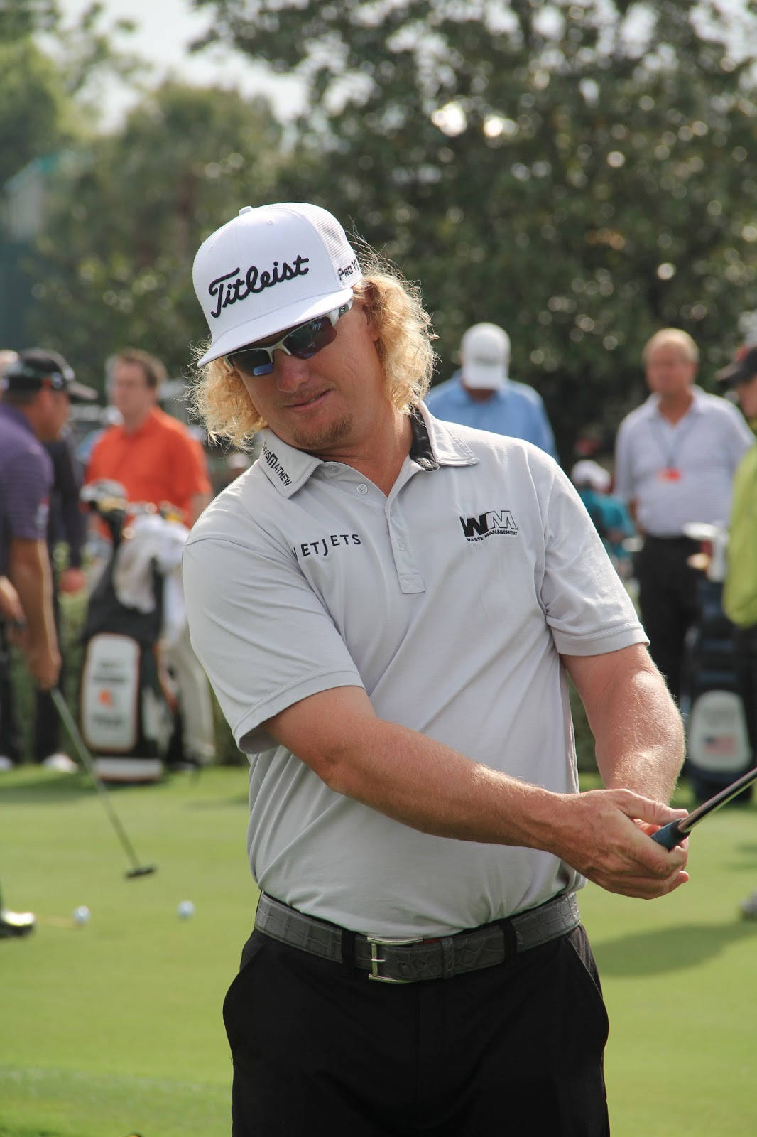 Charley Hoffman In Gray Shirt Background