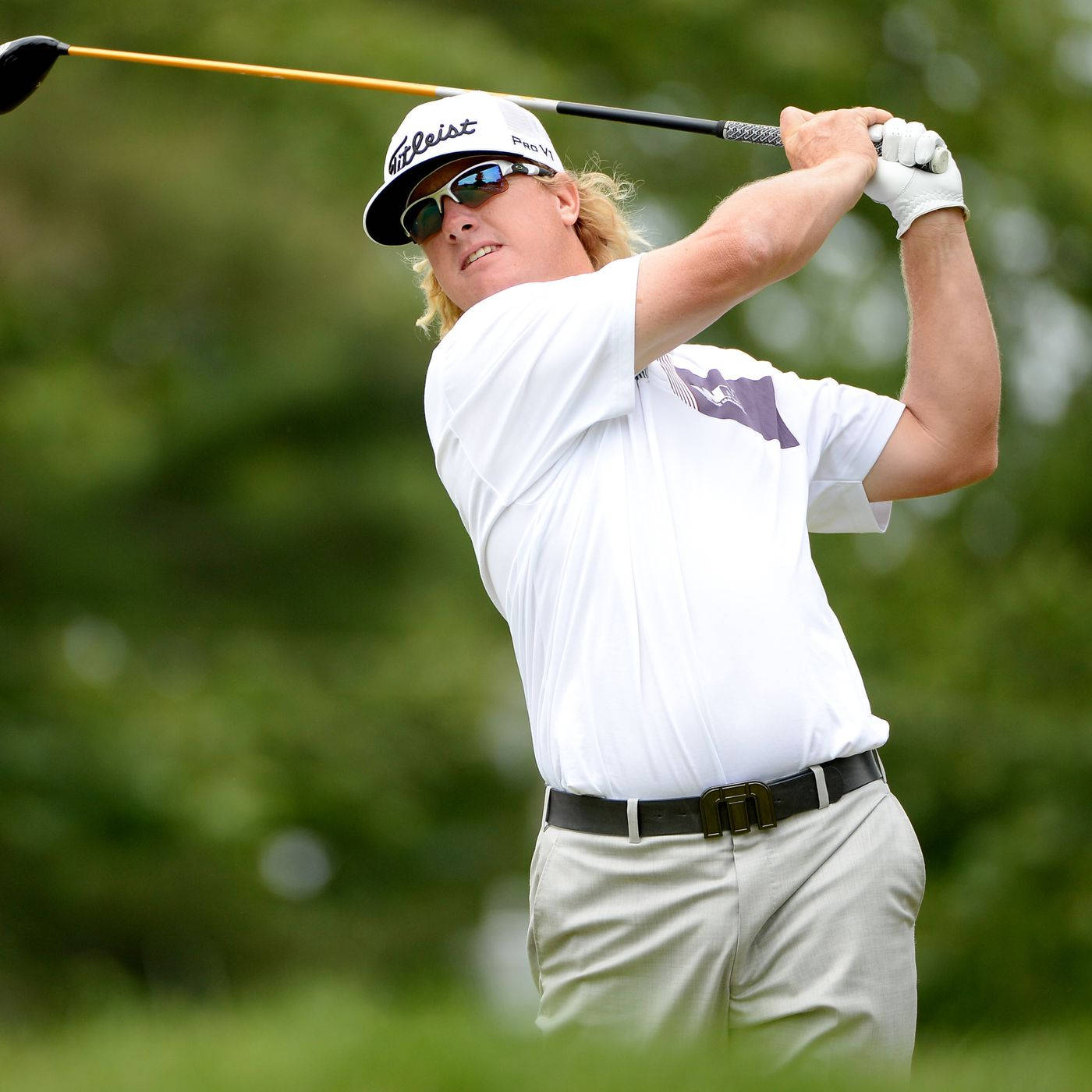 Charley Hoffman In White Shirt Portrait Background