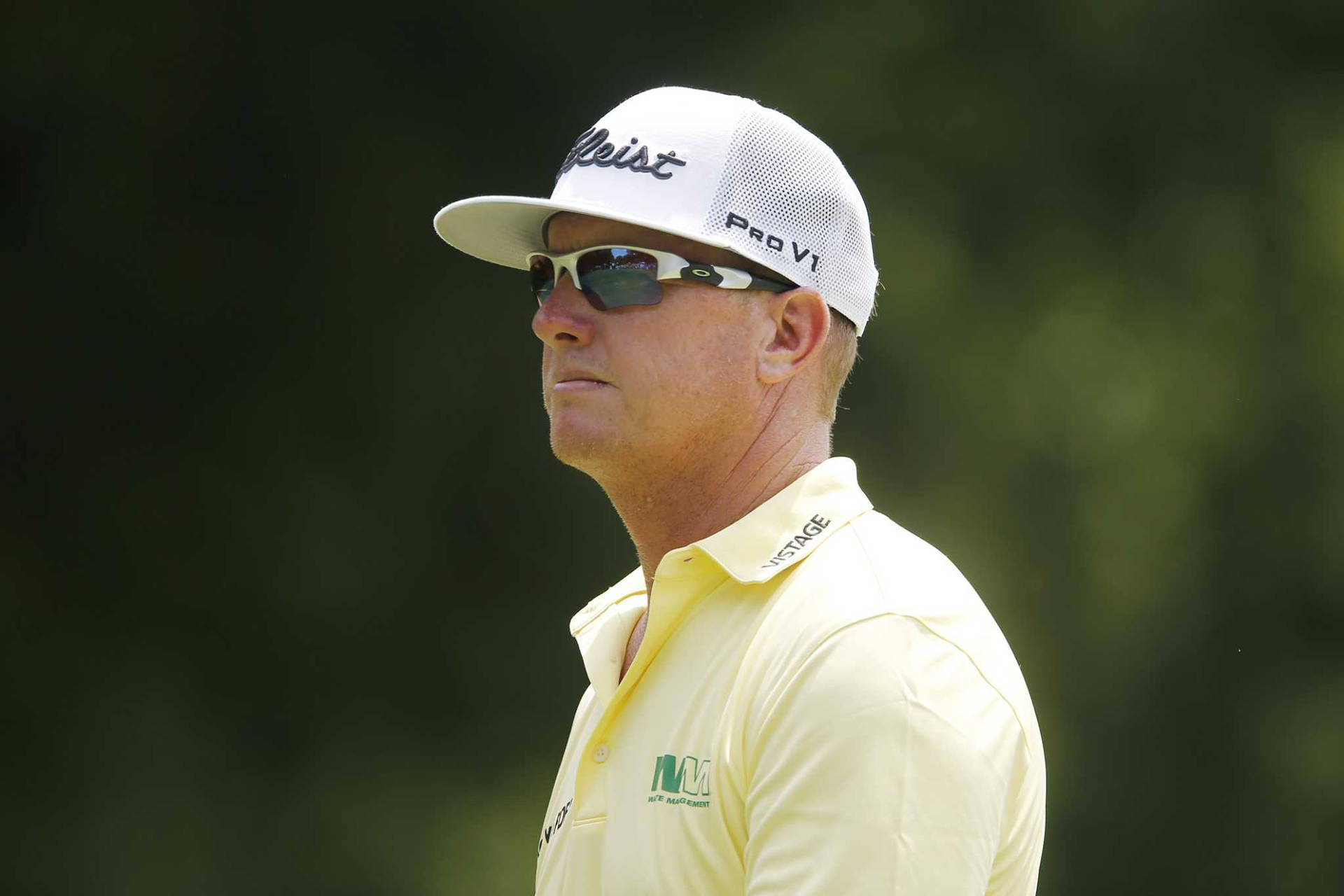 Charley Hoffman In Yellow Shirt Background