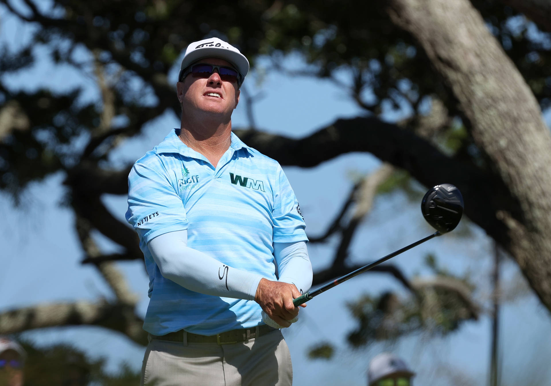 Charley Hoffman Looking Above Background