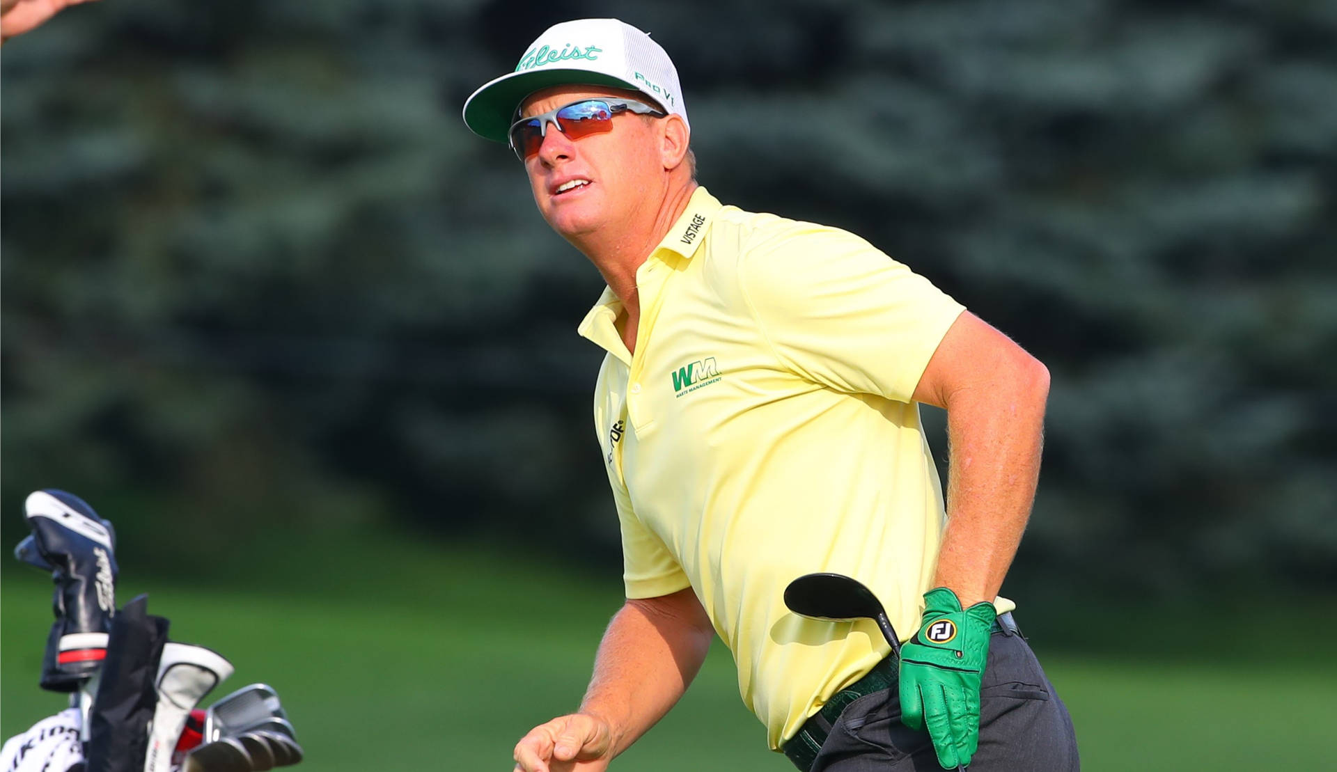 Charley Hoffman Looking Above Background