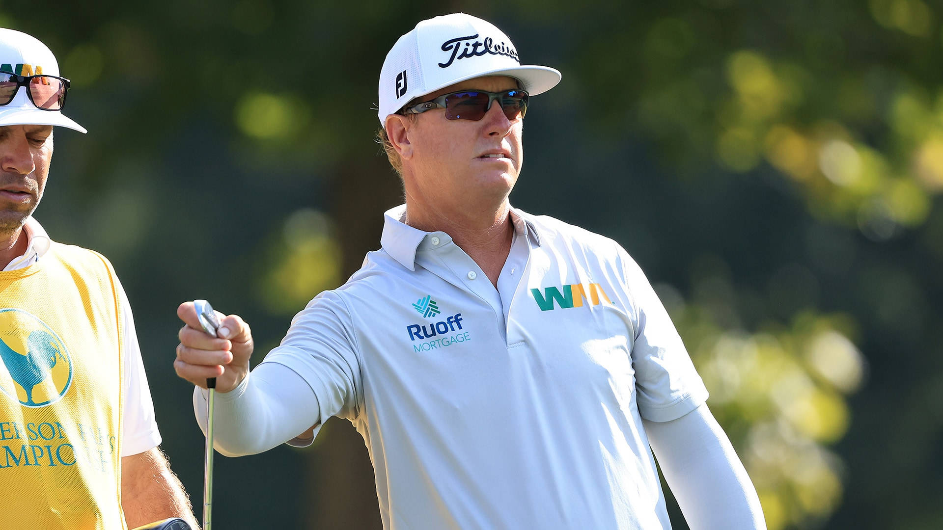 Charley Hoffman With Caddie Background