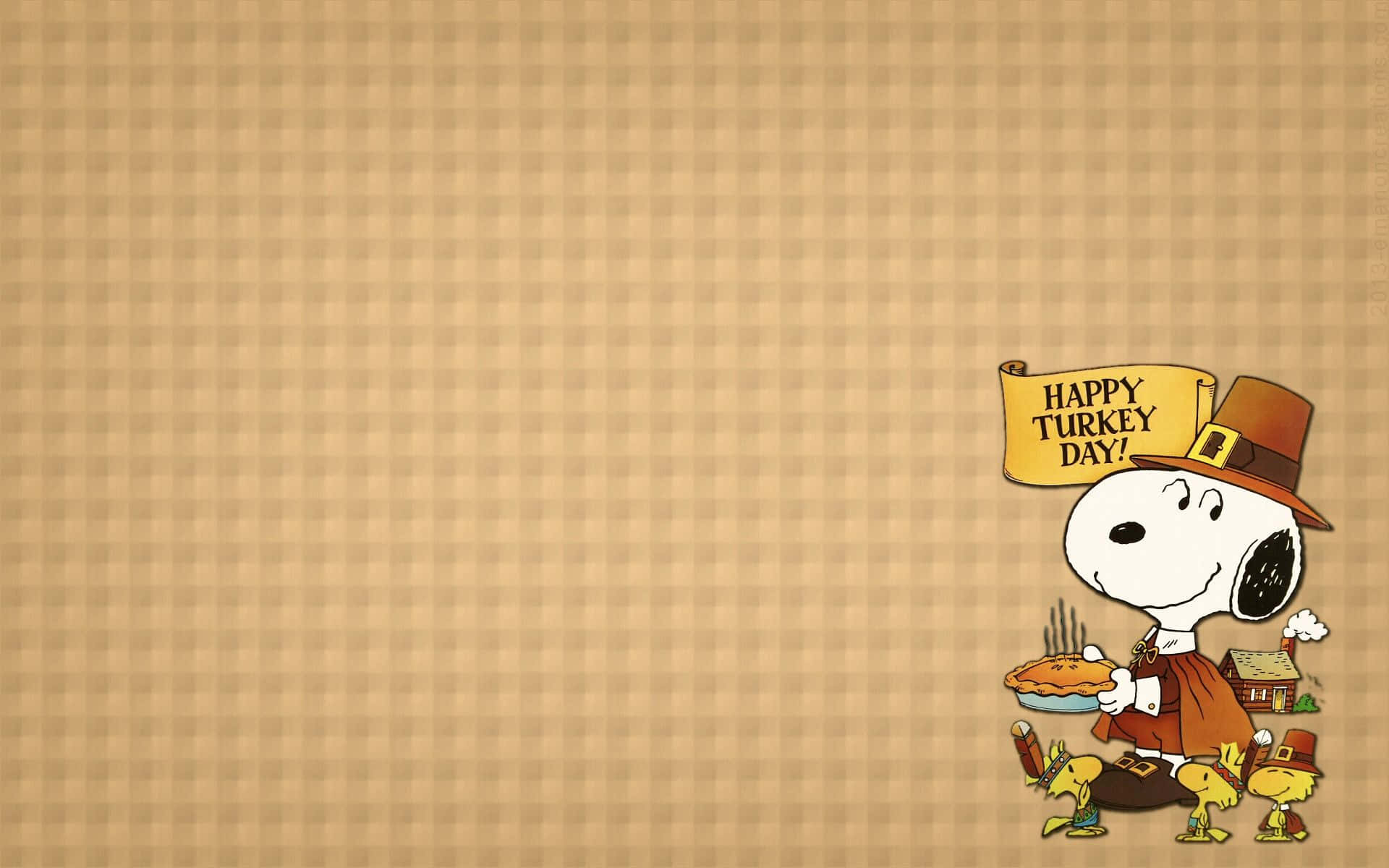 Charlie Brown And The Gang Celebrate Halloween Background