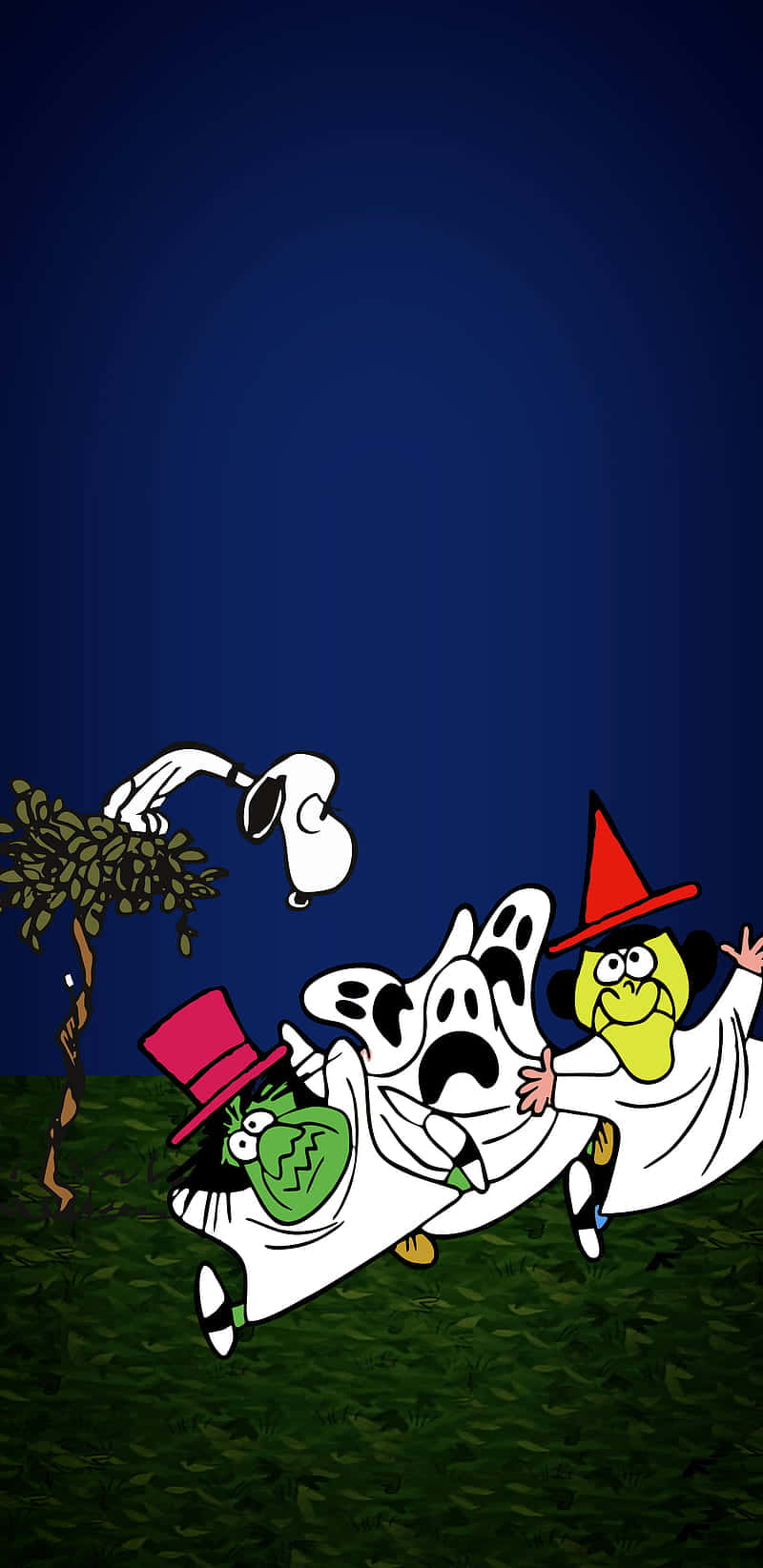 Charlie Brown And The Peanuts Gang Getting In The Halloween Spirit! Background