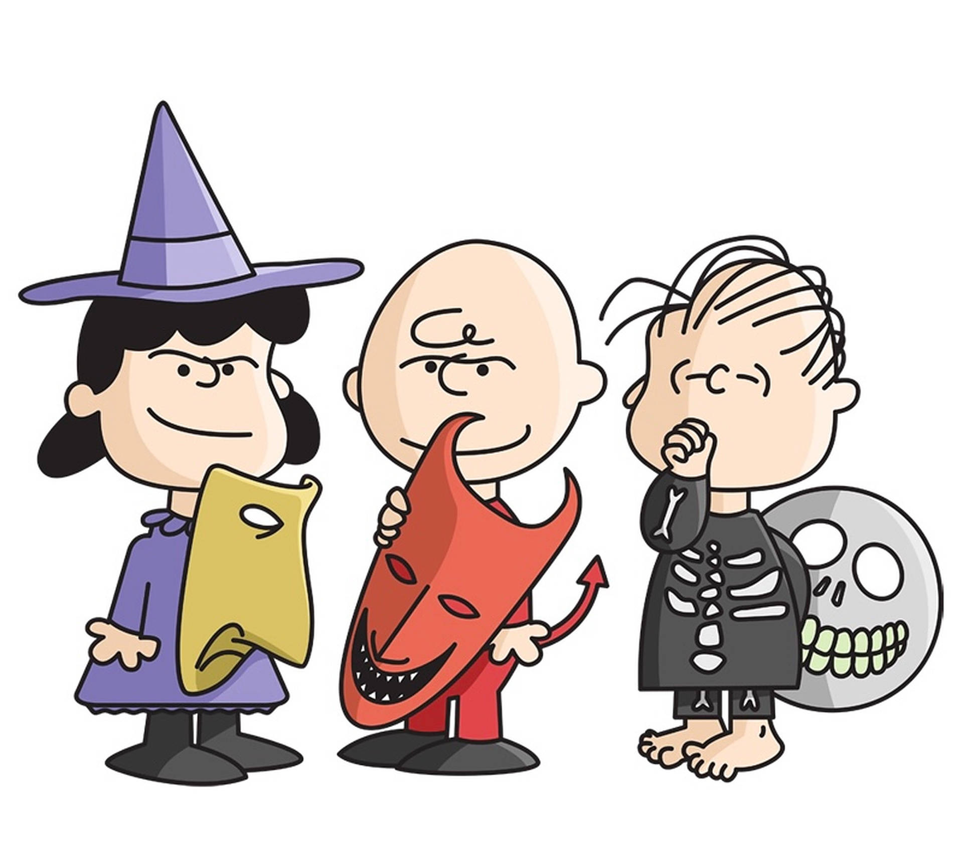 Charlie Brown Halloween Illustration Art Background