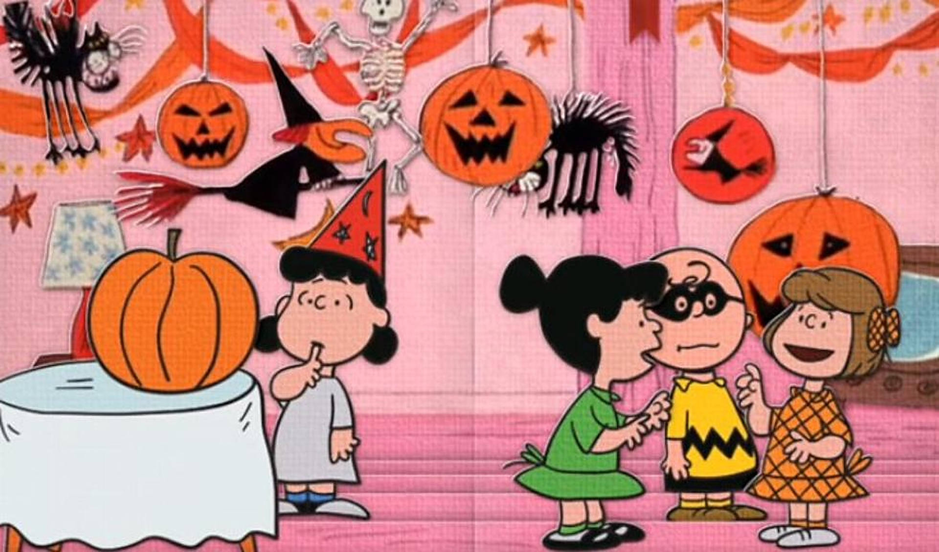 Charlie Brown Halloween Illustration Background