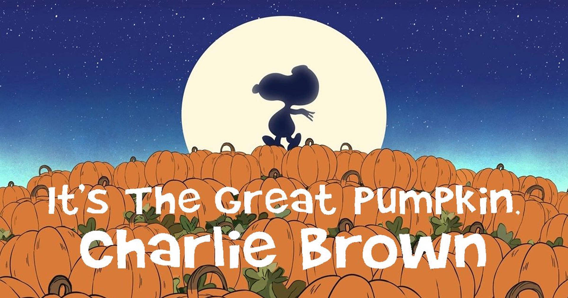 Charlie Brown Halloween Pumpkins Background