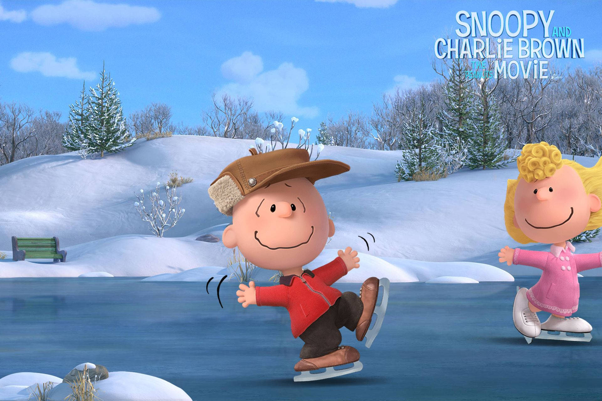 Charlie Brown Ice Skating The Peanuts Movie Background