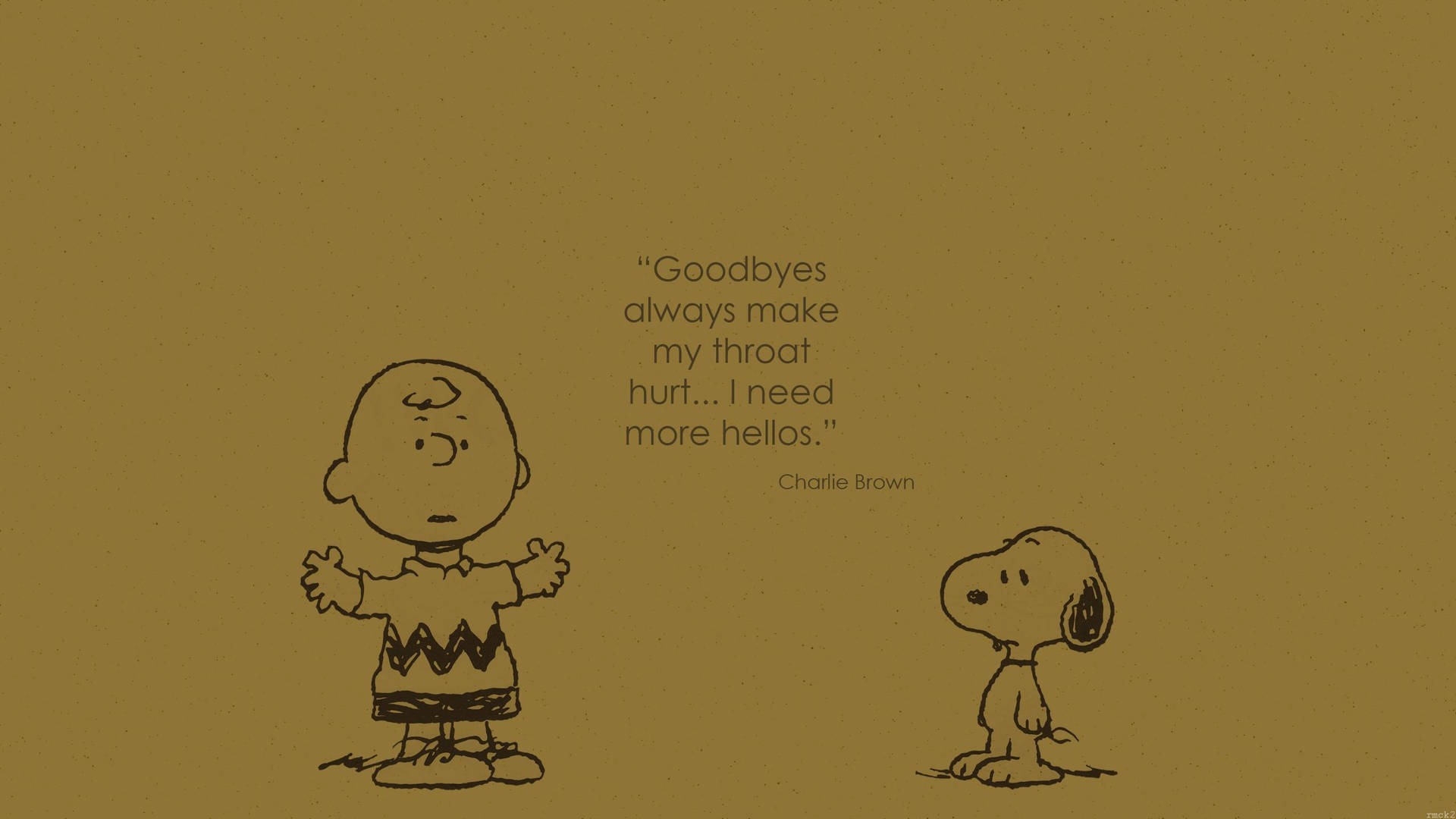 Charlie Brown Quote Background