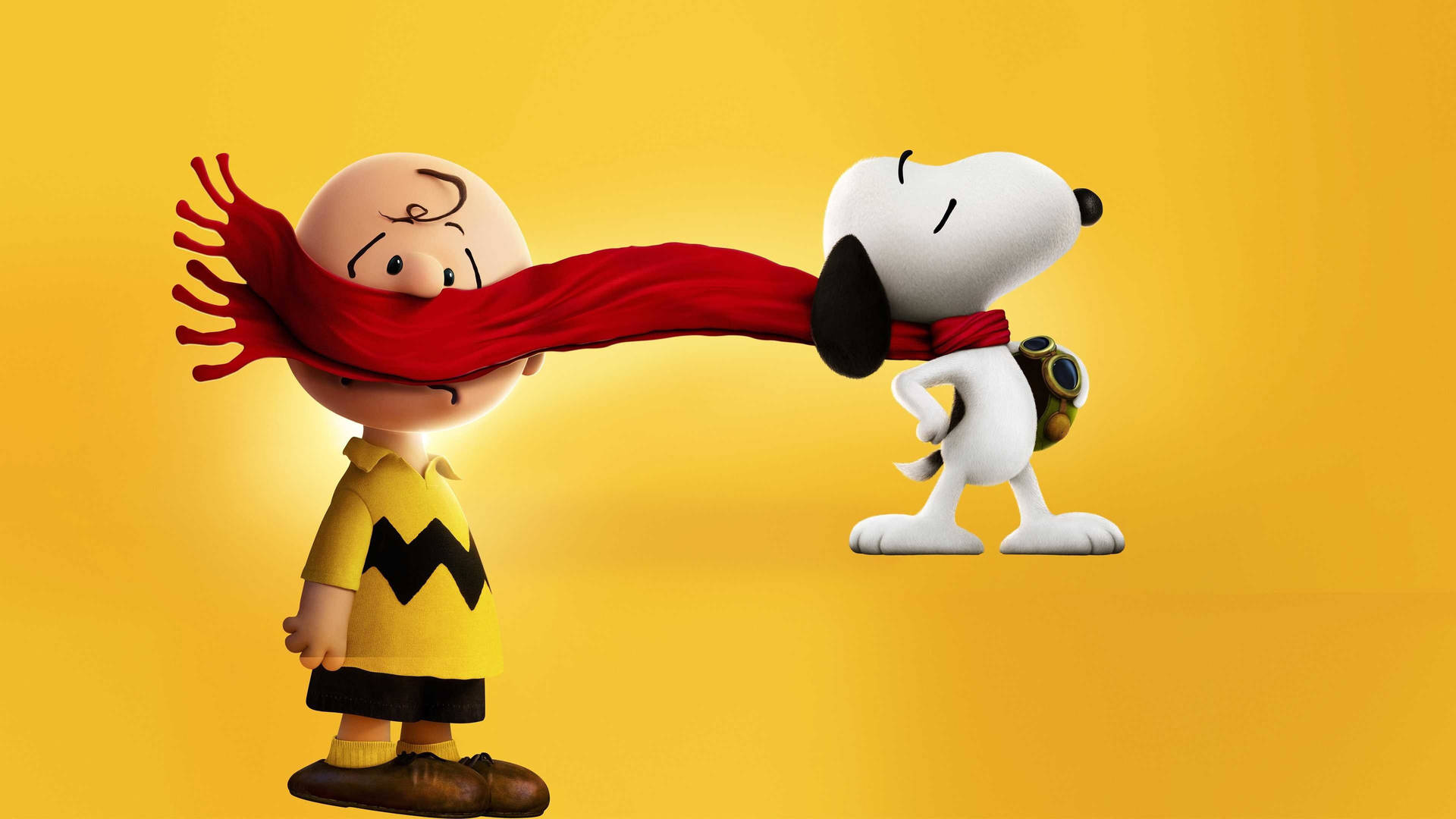 Charlie Brown Red Scarf Background