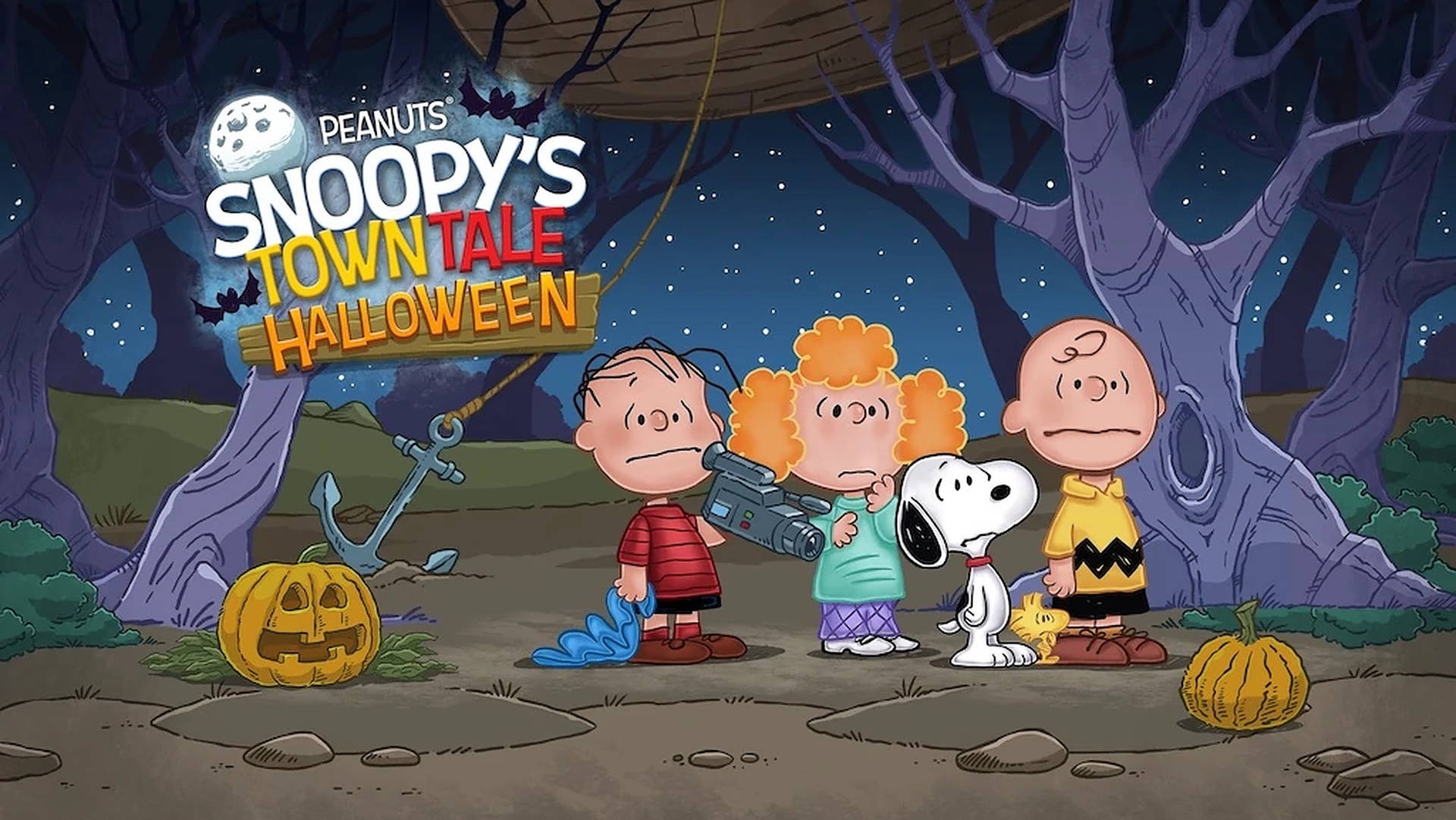 Charlie Brown Towntale Halloween Background