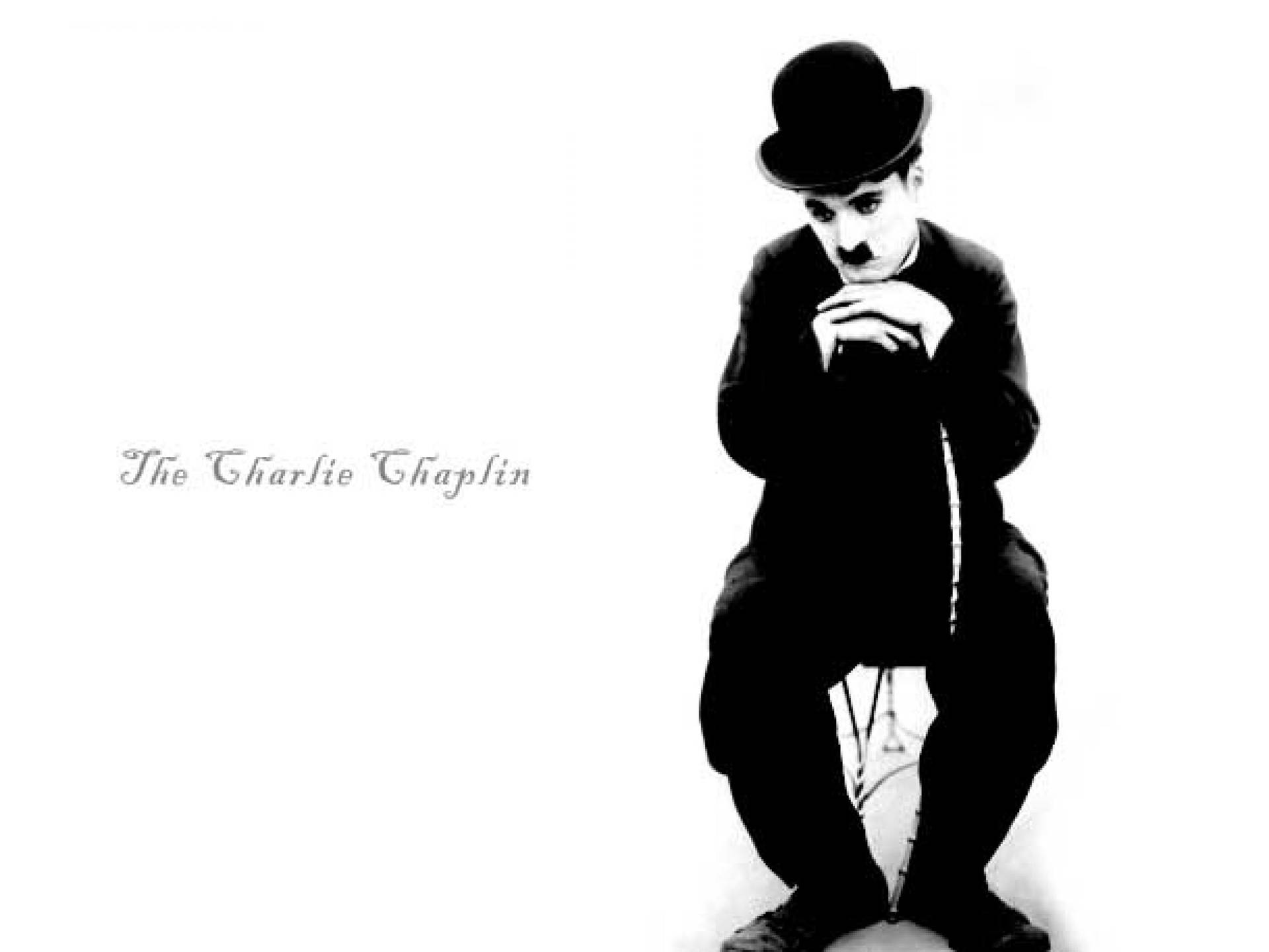 Charlie Chaplin Looking Sad Background