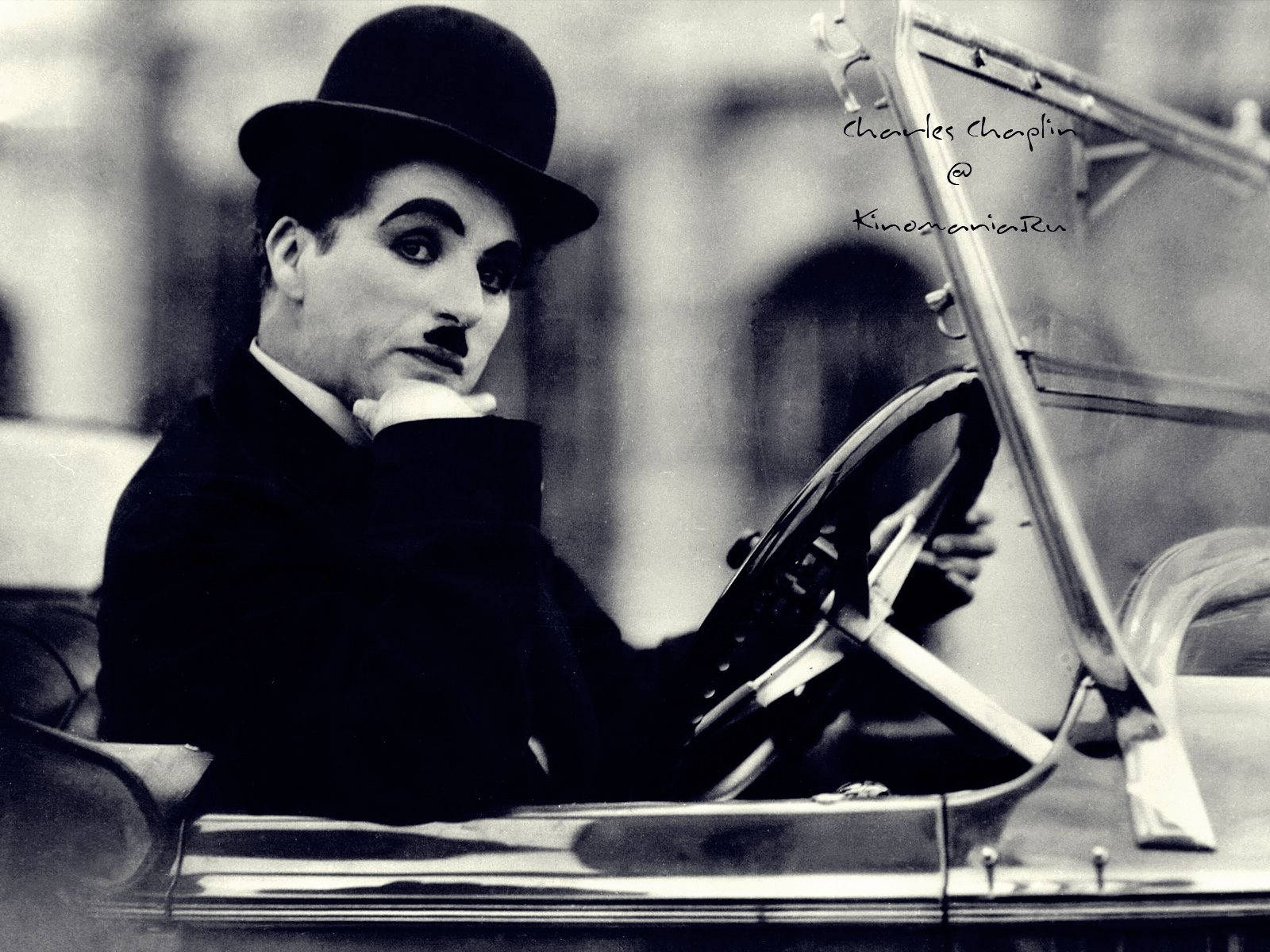 Charlie Chaplin Taking A Stroll Background