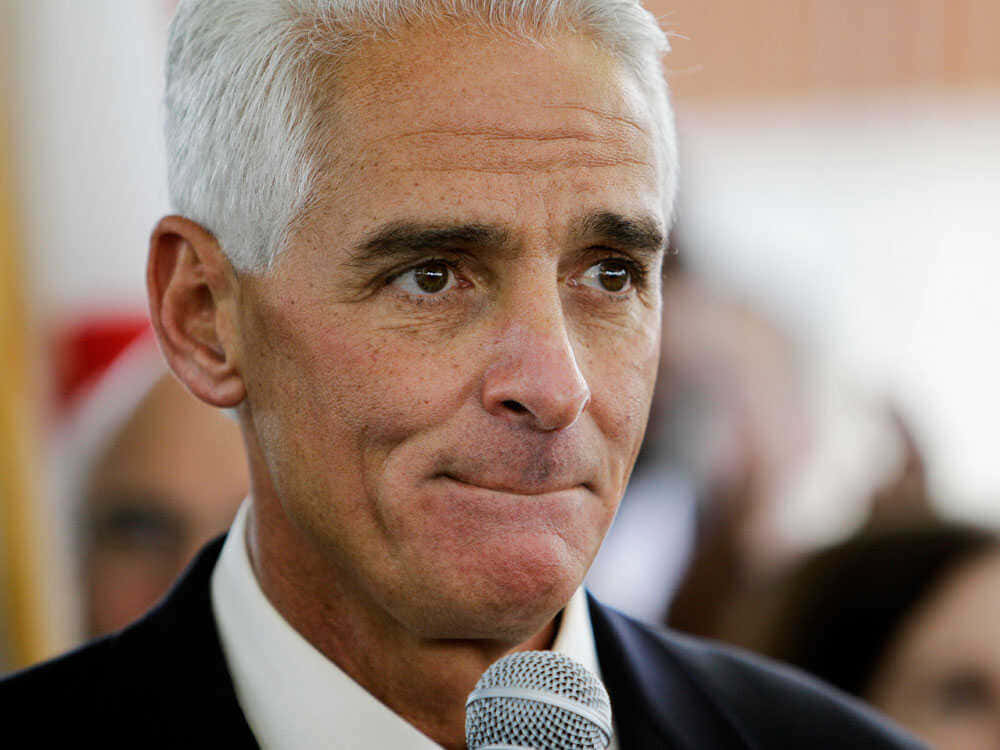 Charlie Crist Lips Pursed Together Background