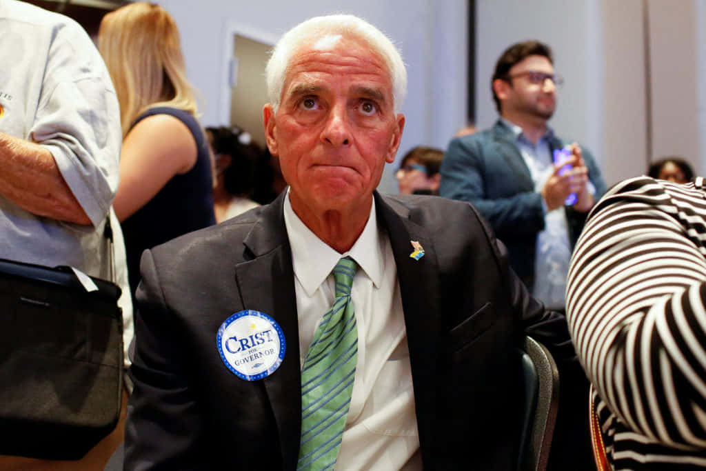 Charlie Crist Looking Up Background