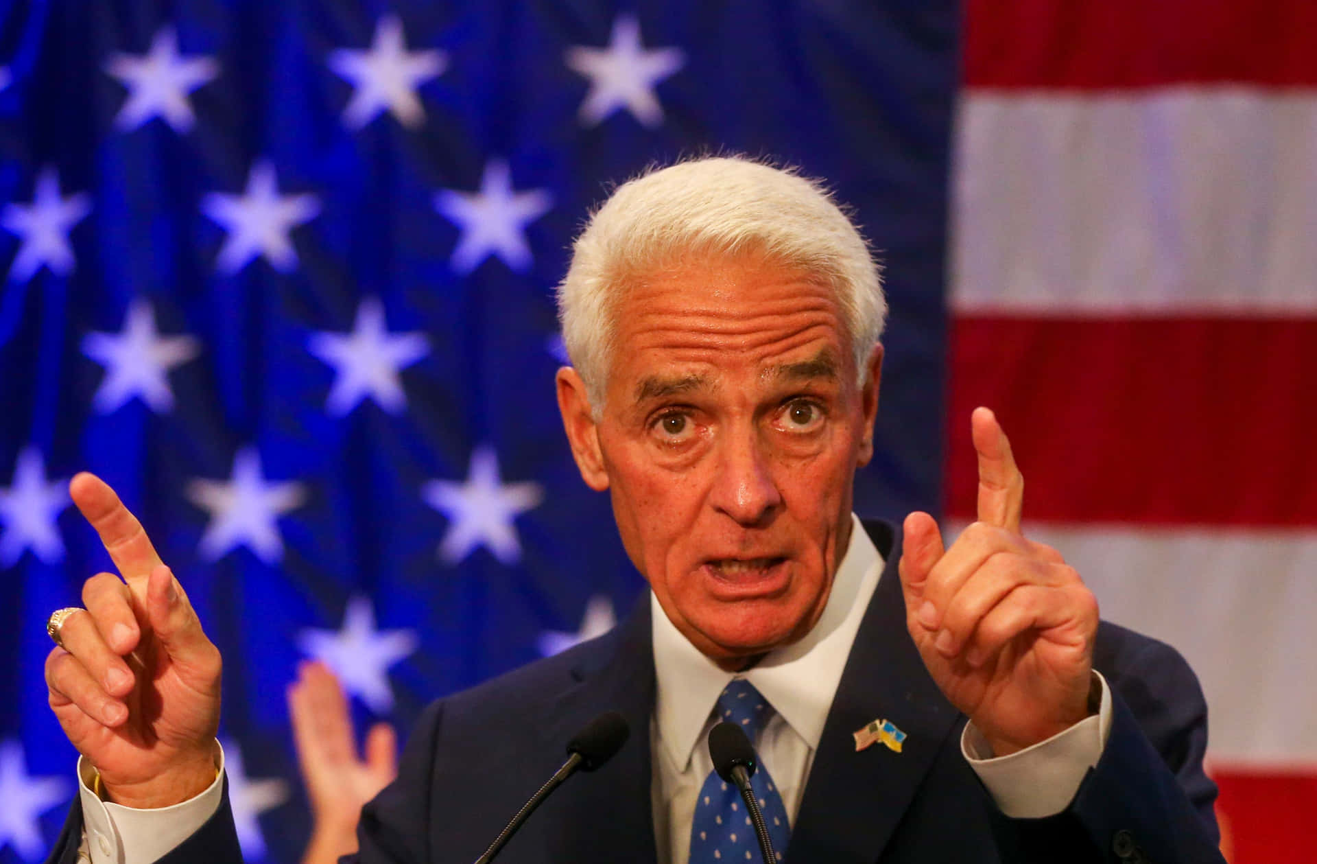 Charlie Crist Wide Eyes Background
