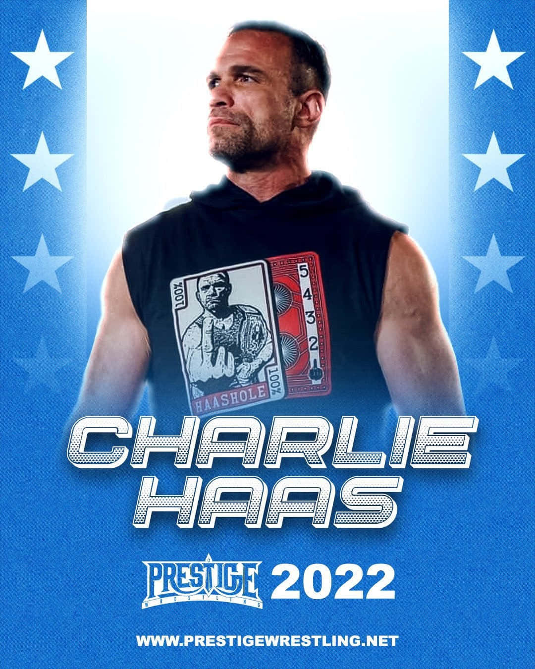 Charlie Haas Prestige Wrestling 2022 Poster Background