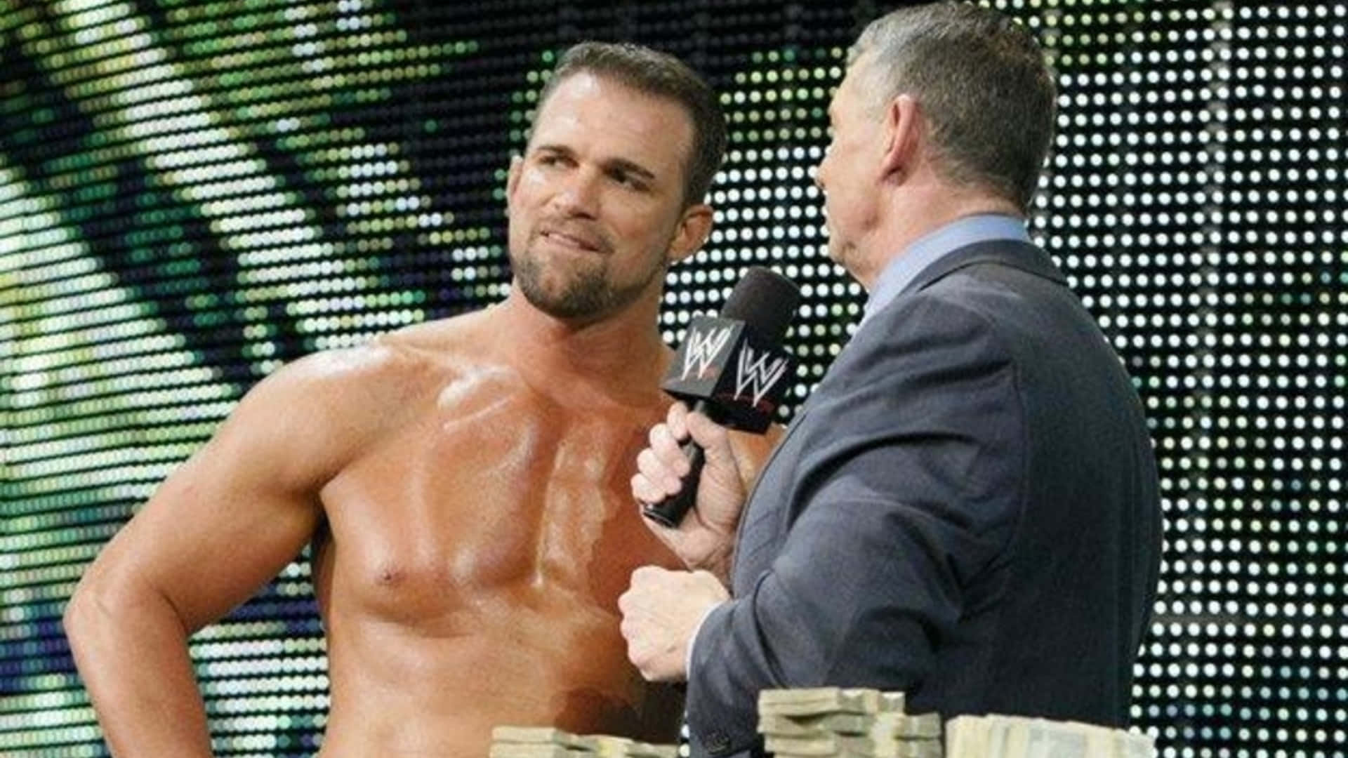 Charlie Haas With General Manager Vince Mcmahon Background