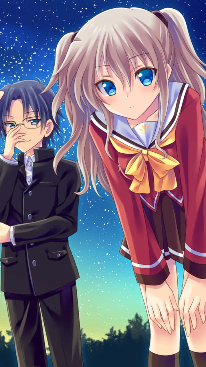 Charlotte Anime Nao & Jojiro Background