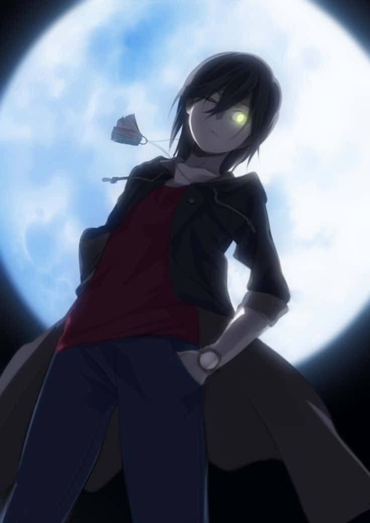 Charlotte Anime Under The Moonlight Background