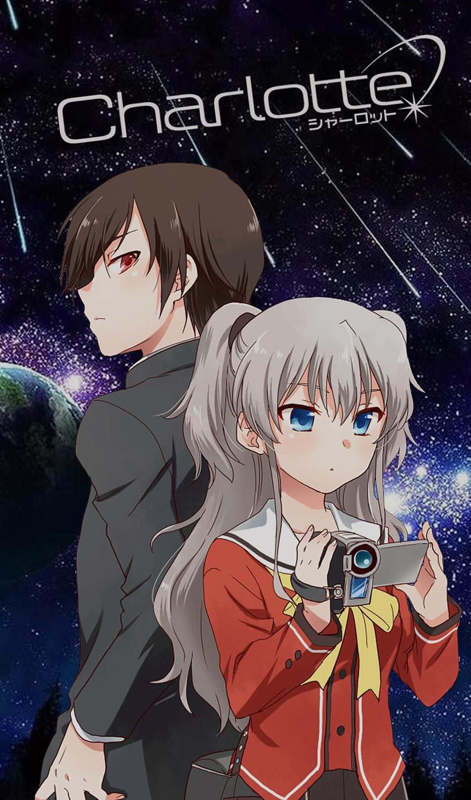 Charlotte Anime Video Camera Background