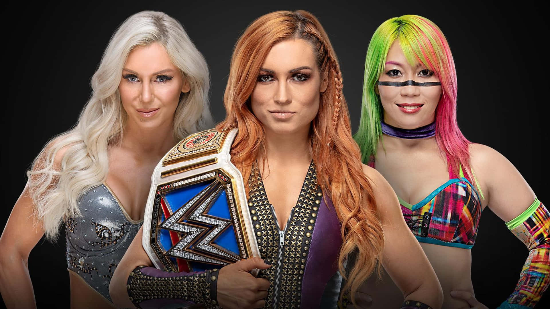 Charlotte Flair, Becky Lynch, And Asuka Background