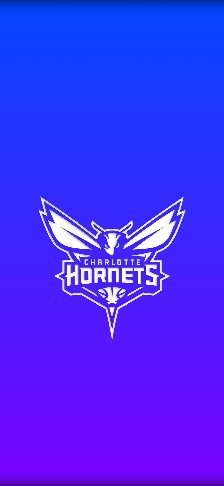 Charlotte Hornets Gradient Blue Background