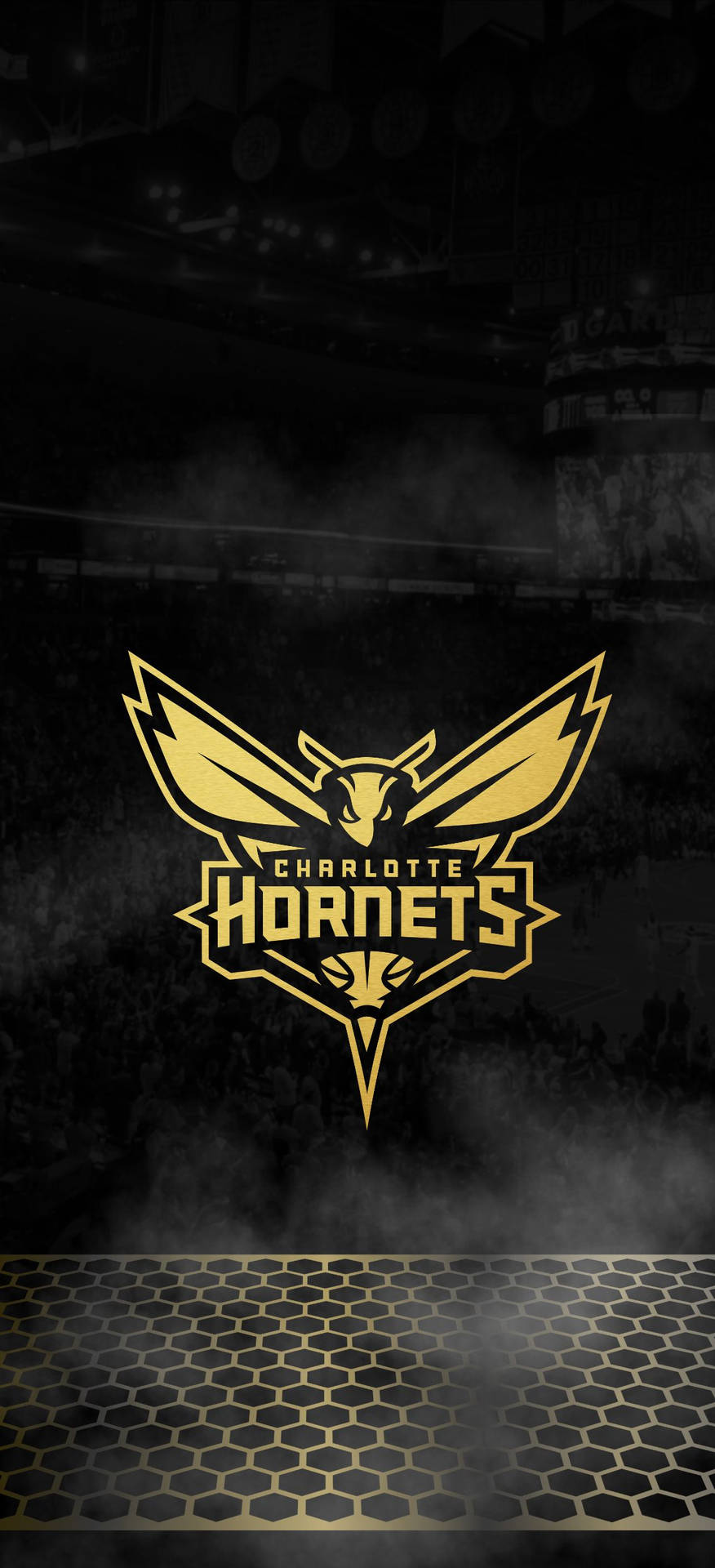 Charlotte Hornets In Black Background