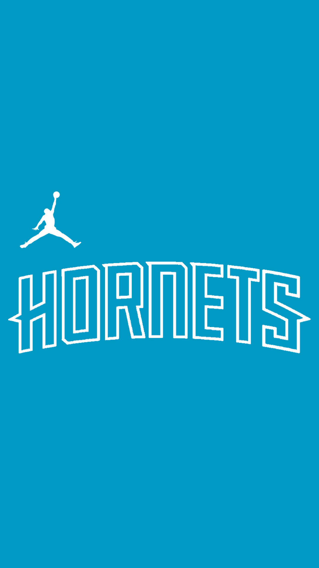 Charlotte Hornets In Cerulean Blue Background