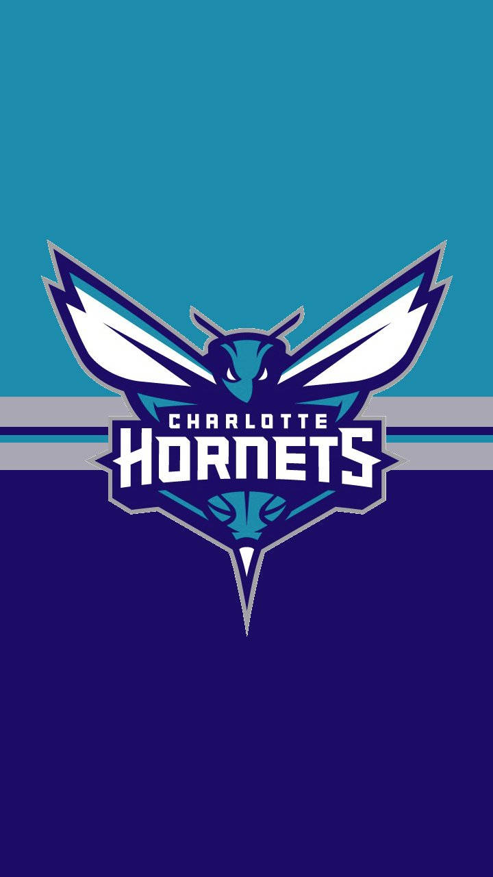 Charlotte Hornets Logo In Dark Blue Background