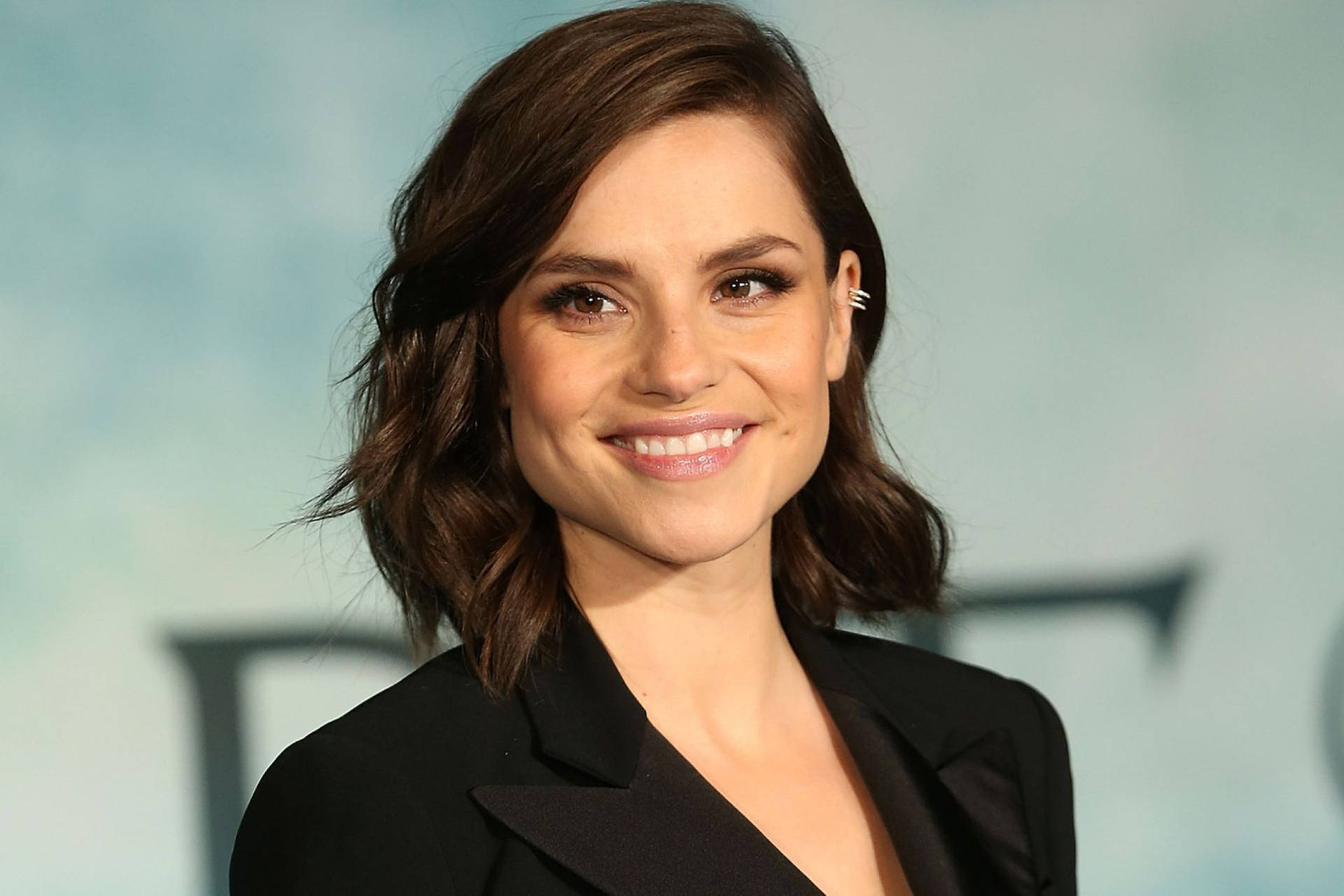 Charlotte Riley In Natural Makeup. Background
