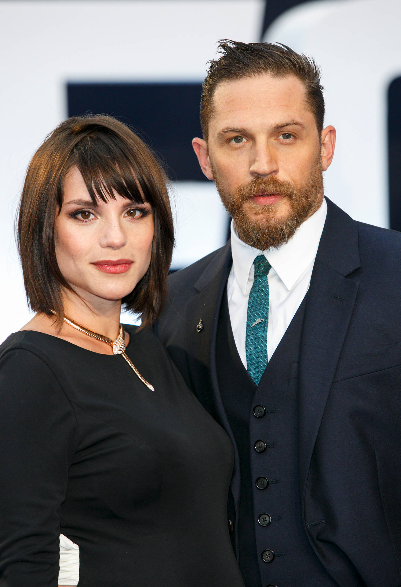 Charlotte Riley With Tom Hardy At The Oscars 2015