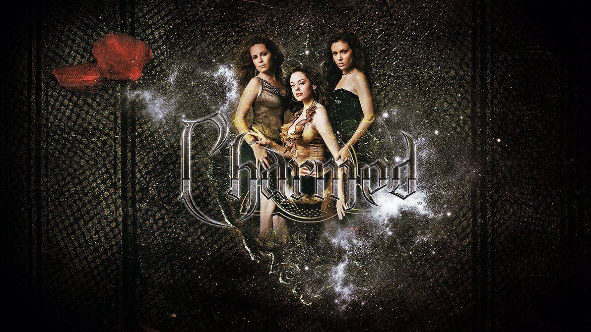 Charmed Characters With Textured Background