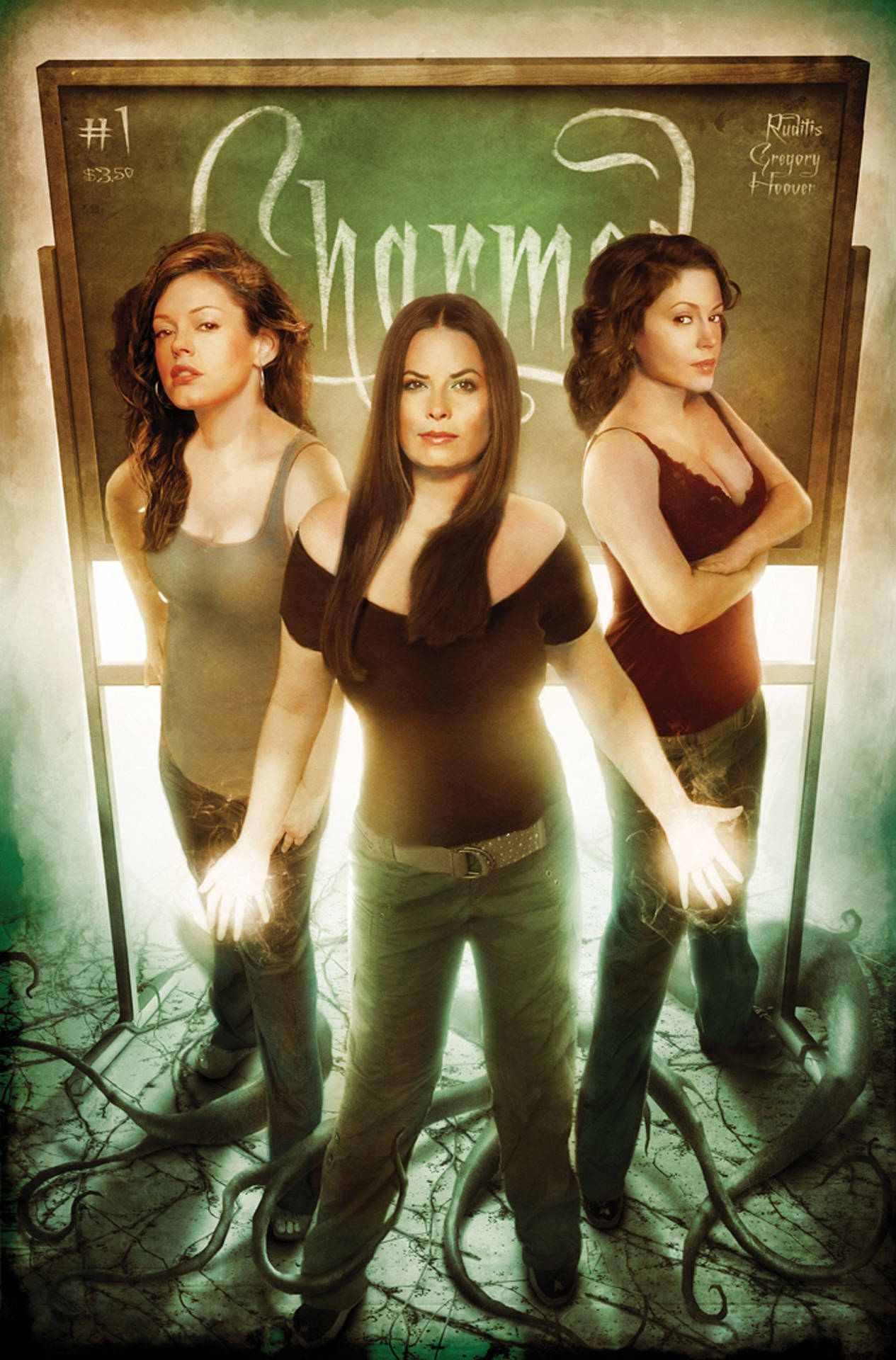 Charmed Main Characters Full Body Background