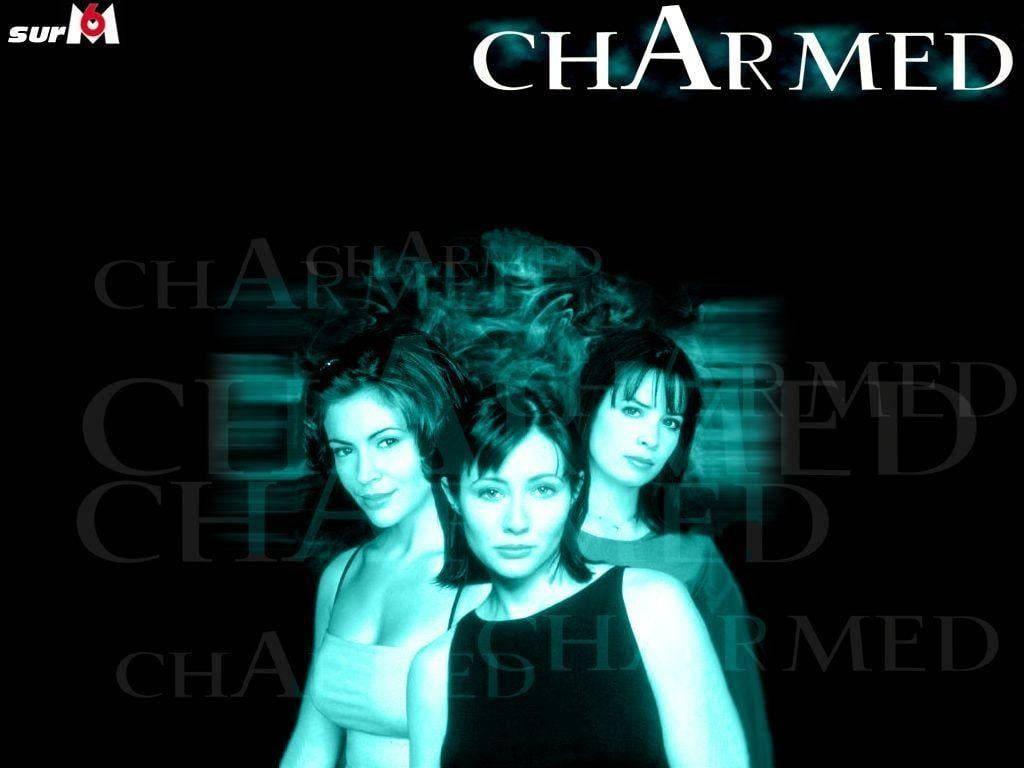 Charmed Series Blue And Black Poster Background
