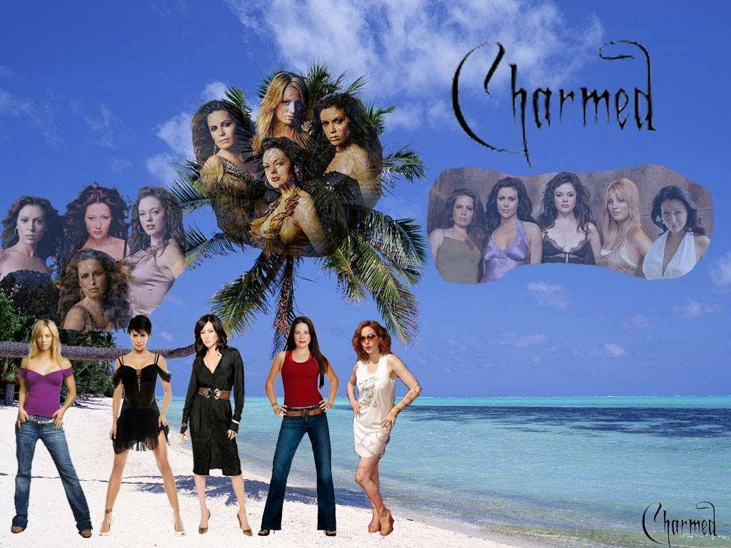 Charmed Women Creative Beach Collage Background