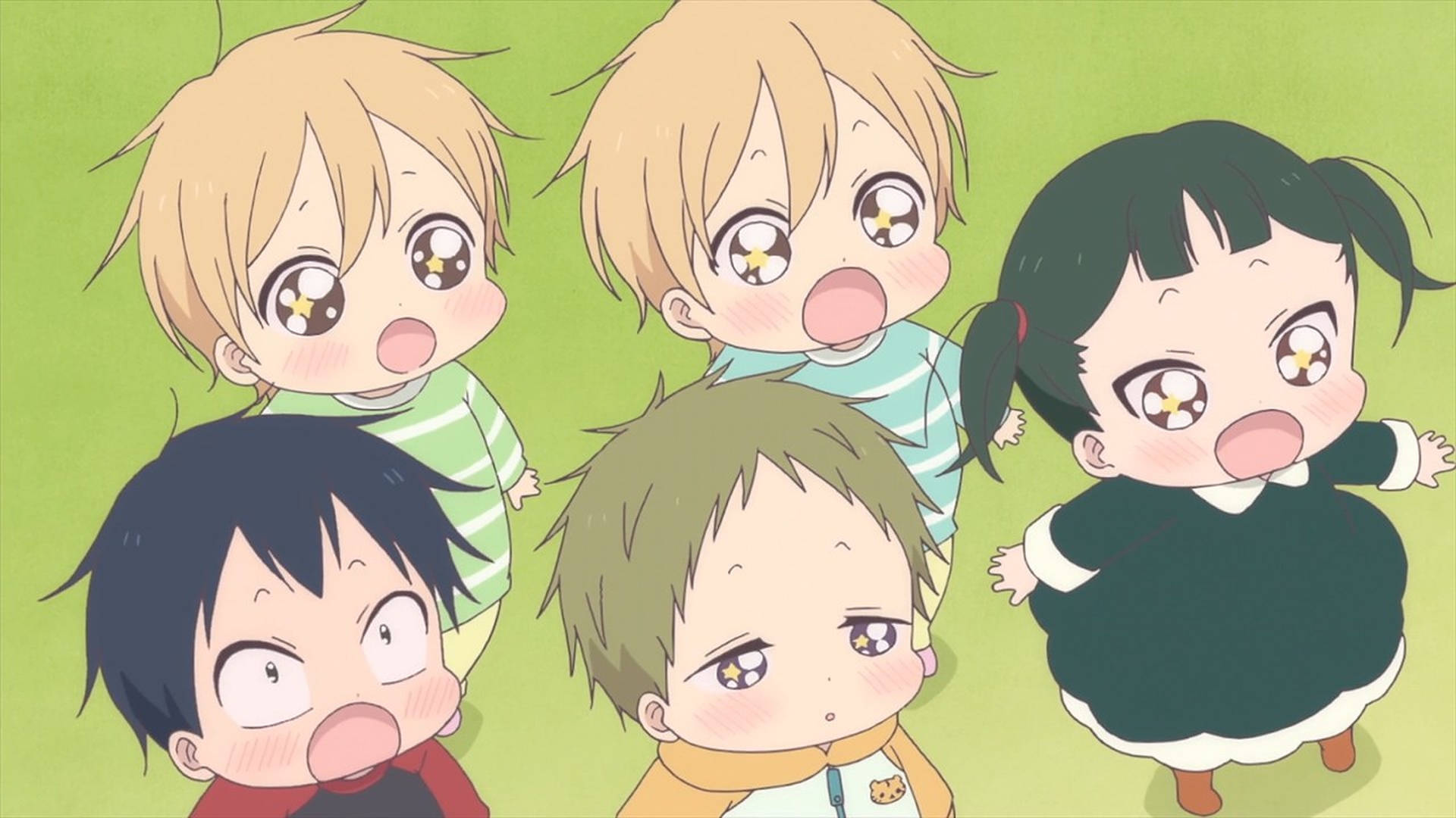 Charming Anime Kids Background