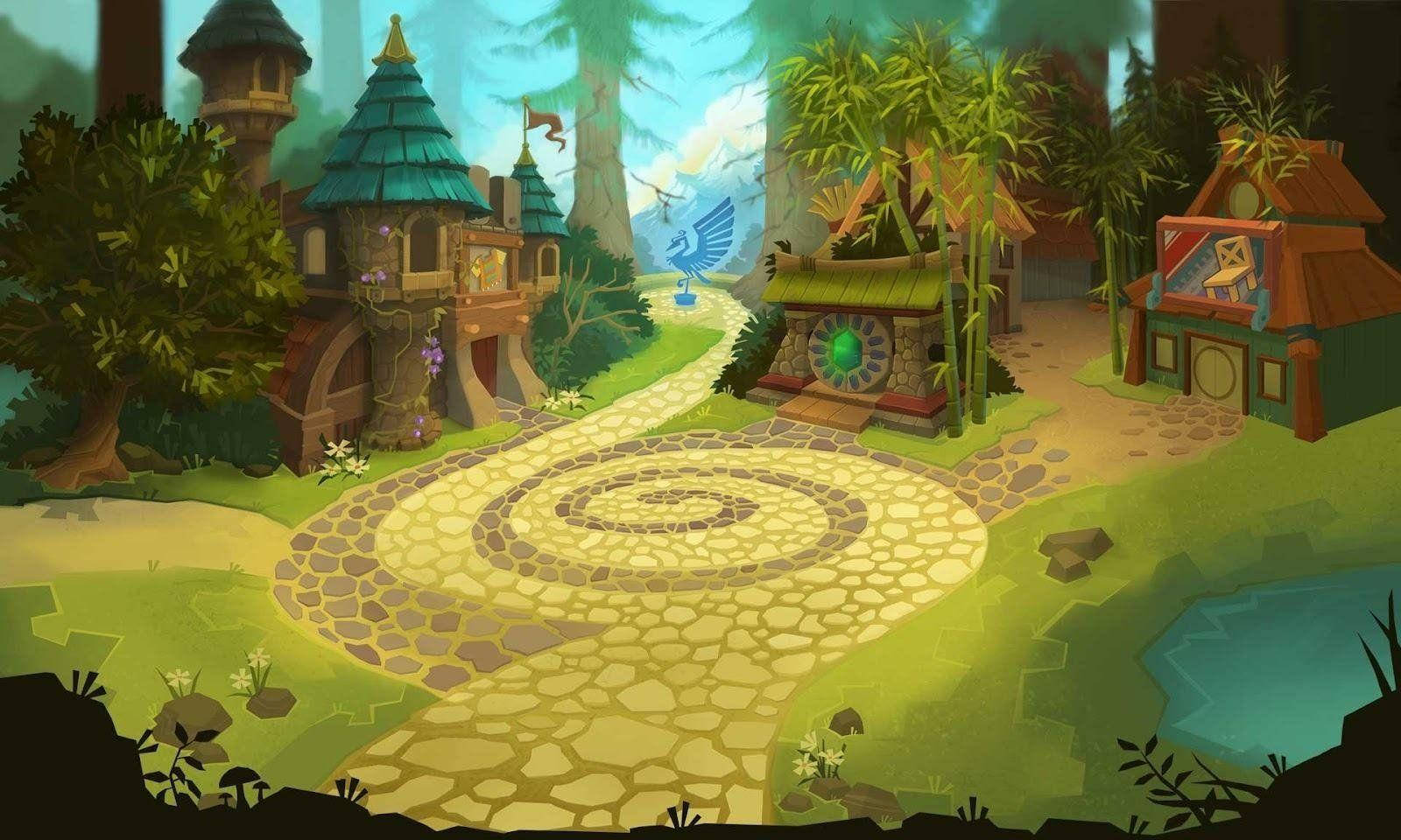 Charming Artwork Of Animal Jam Background