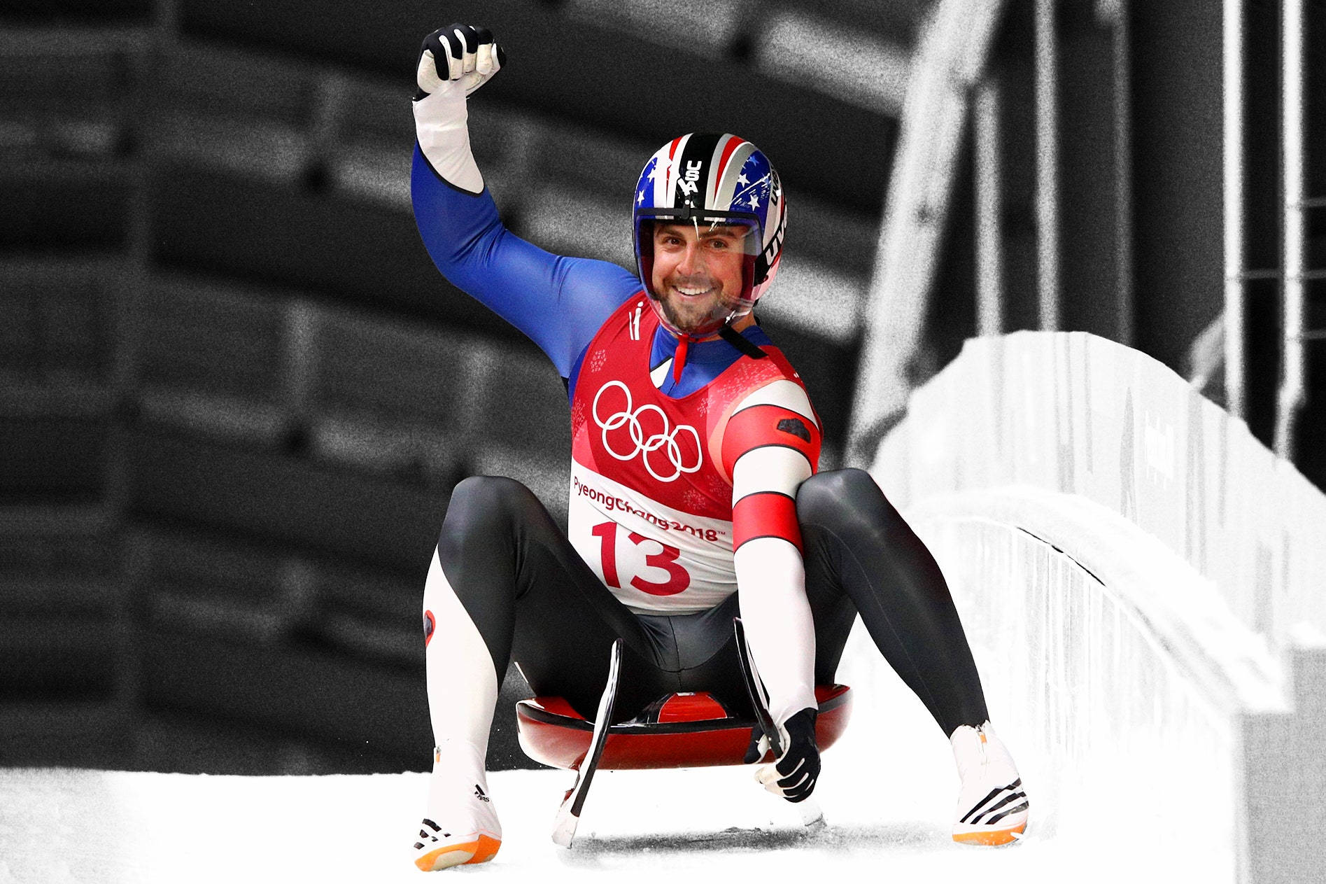 Charming Chris Mazdzer American Luge Background