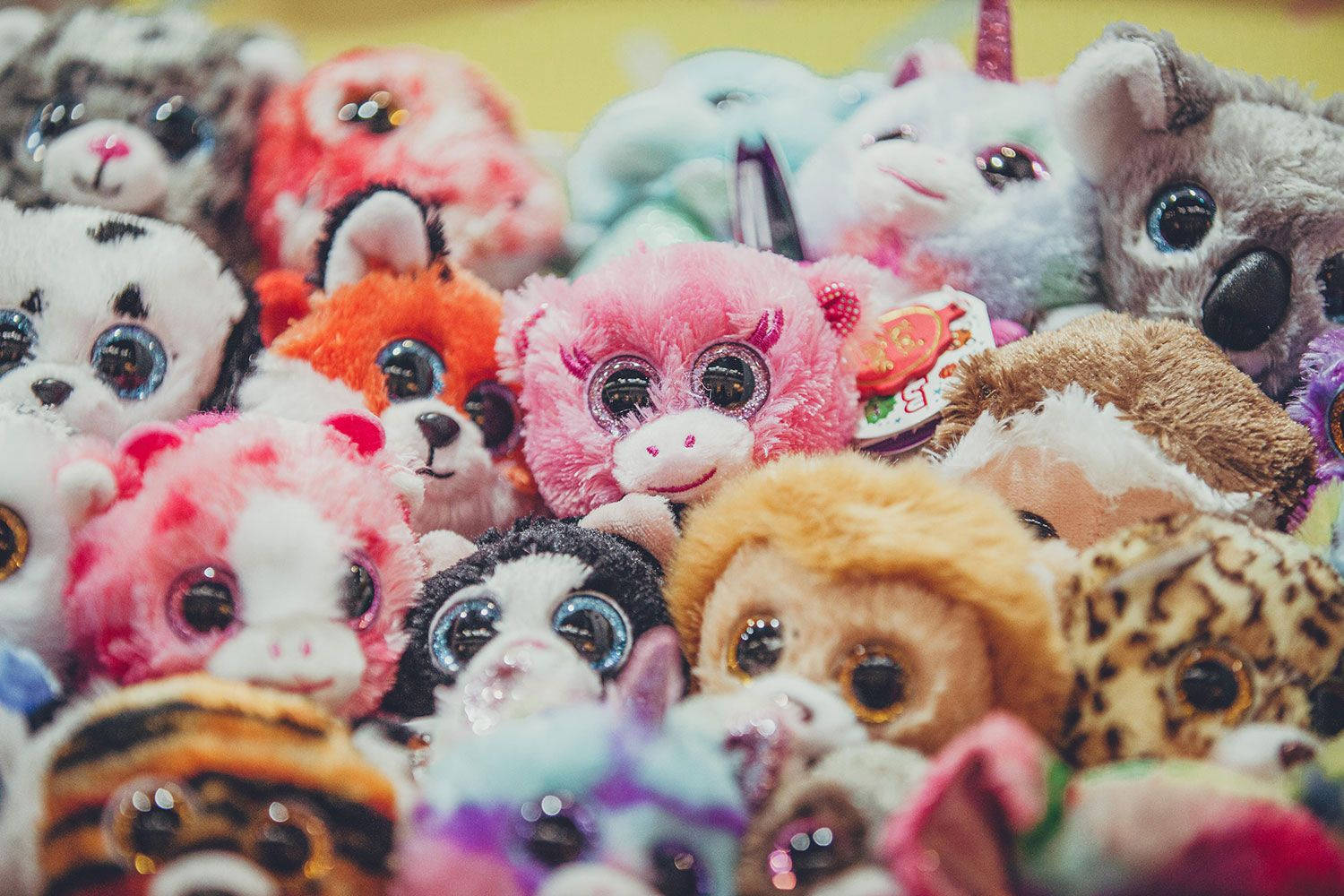 Charming Collection Of Beanie Boos Relishing In Playtime Background