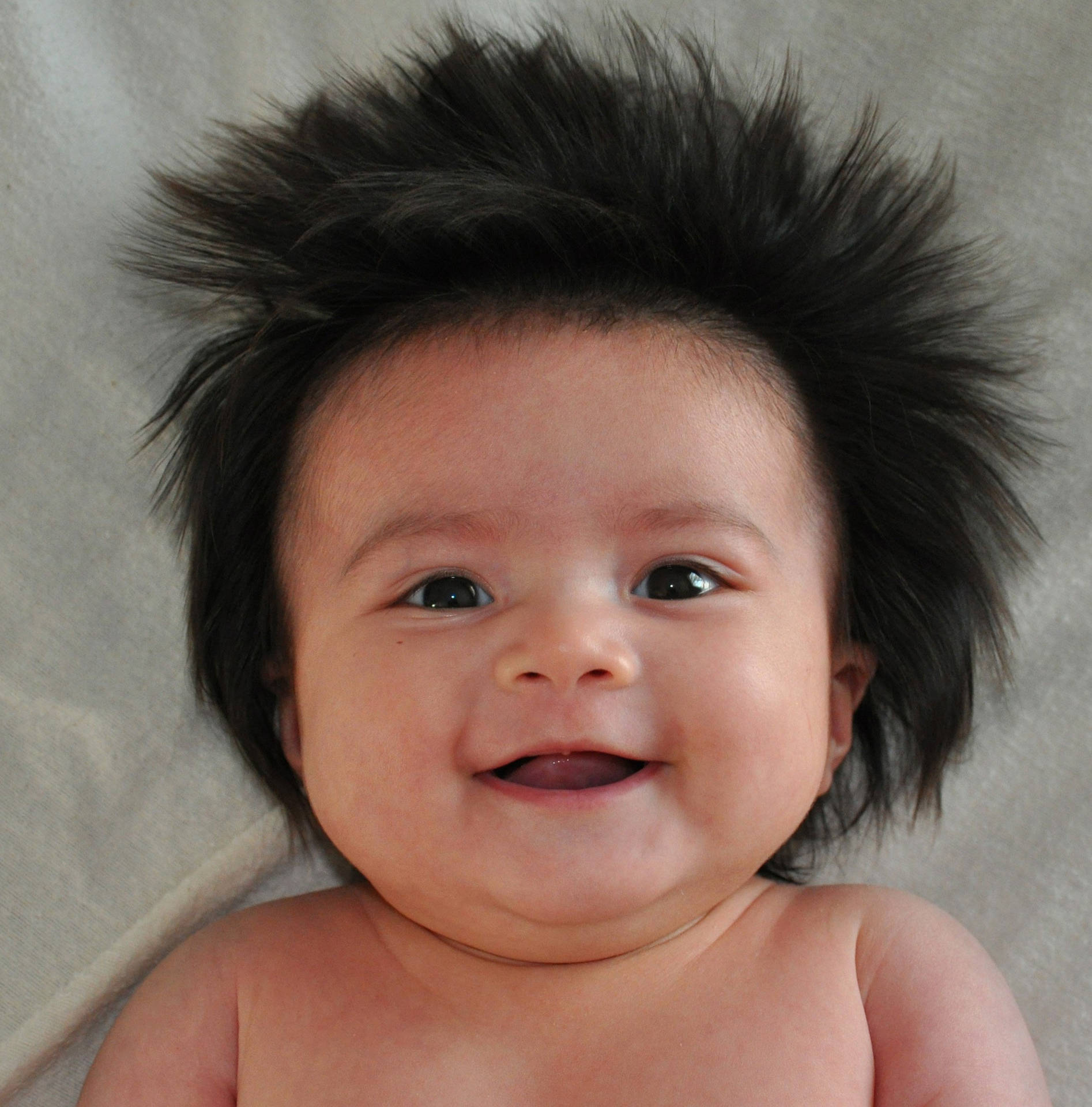 Charming Cuteness Overload: Hairy Funny Baby