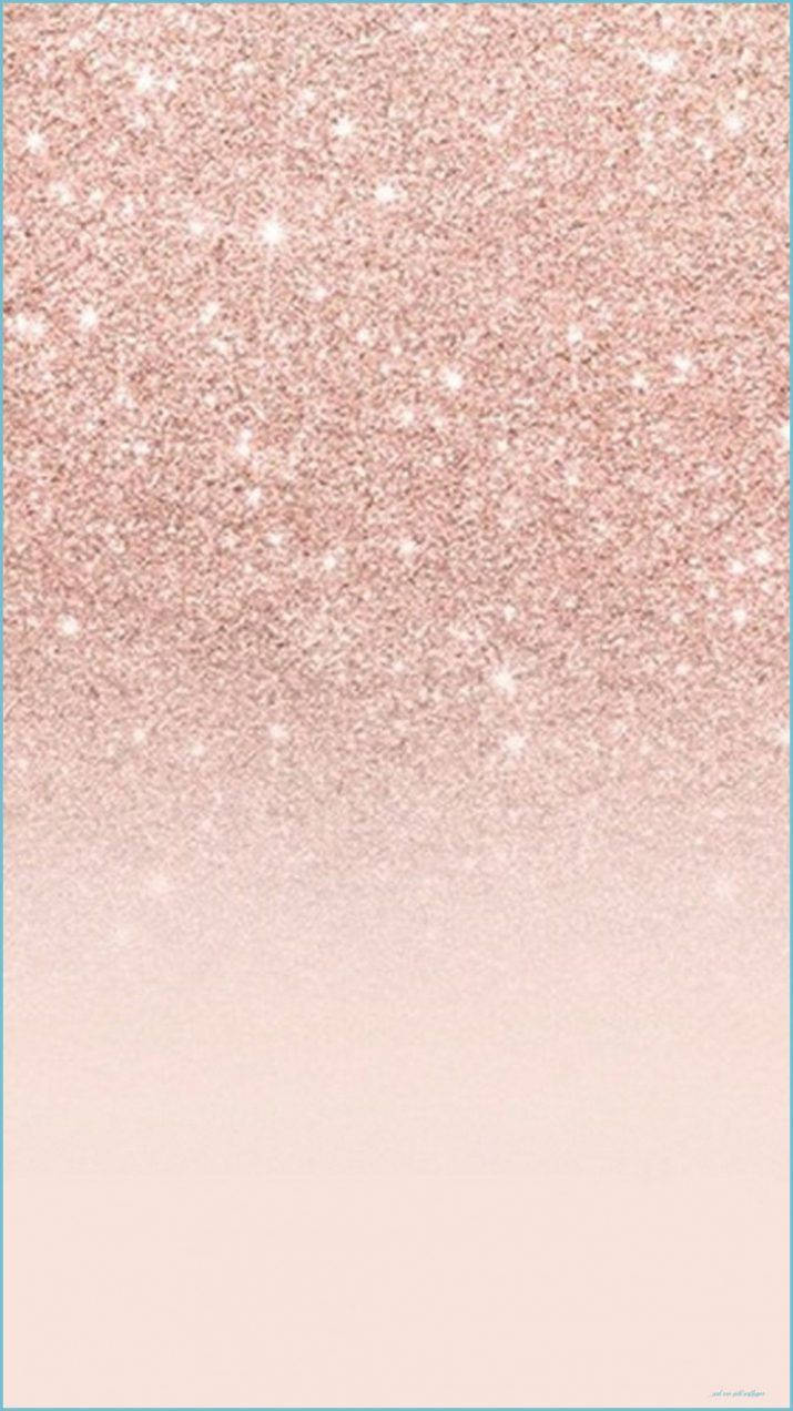 Charming Elegance Of Glitter Rose Gold Ombre Background