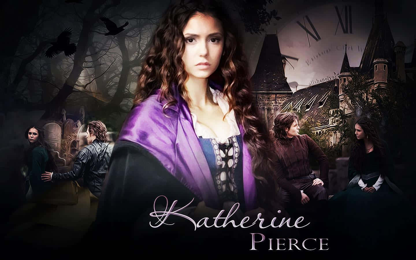 Charming Katherine Pierce From The Vampire Diaries Background