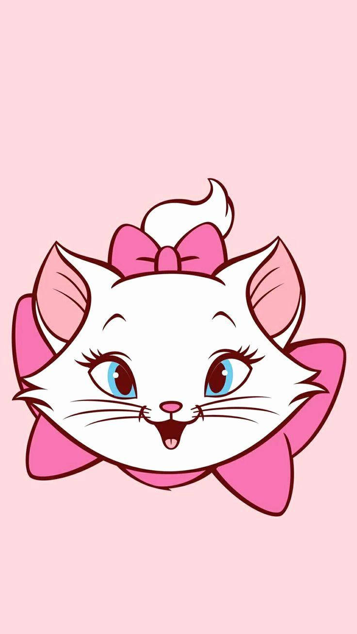 Charming Marie Cat's Face Background