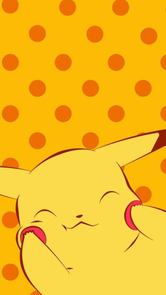 Charming Pikachu Close-up Pokemon Iphone Background