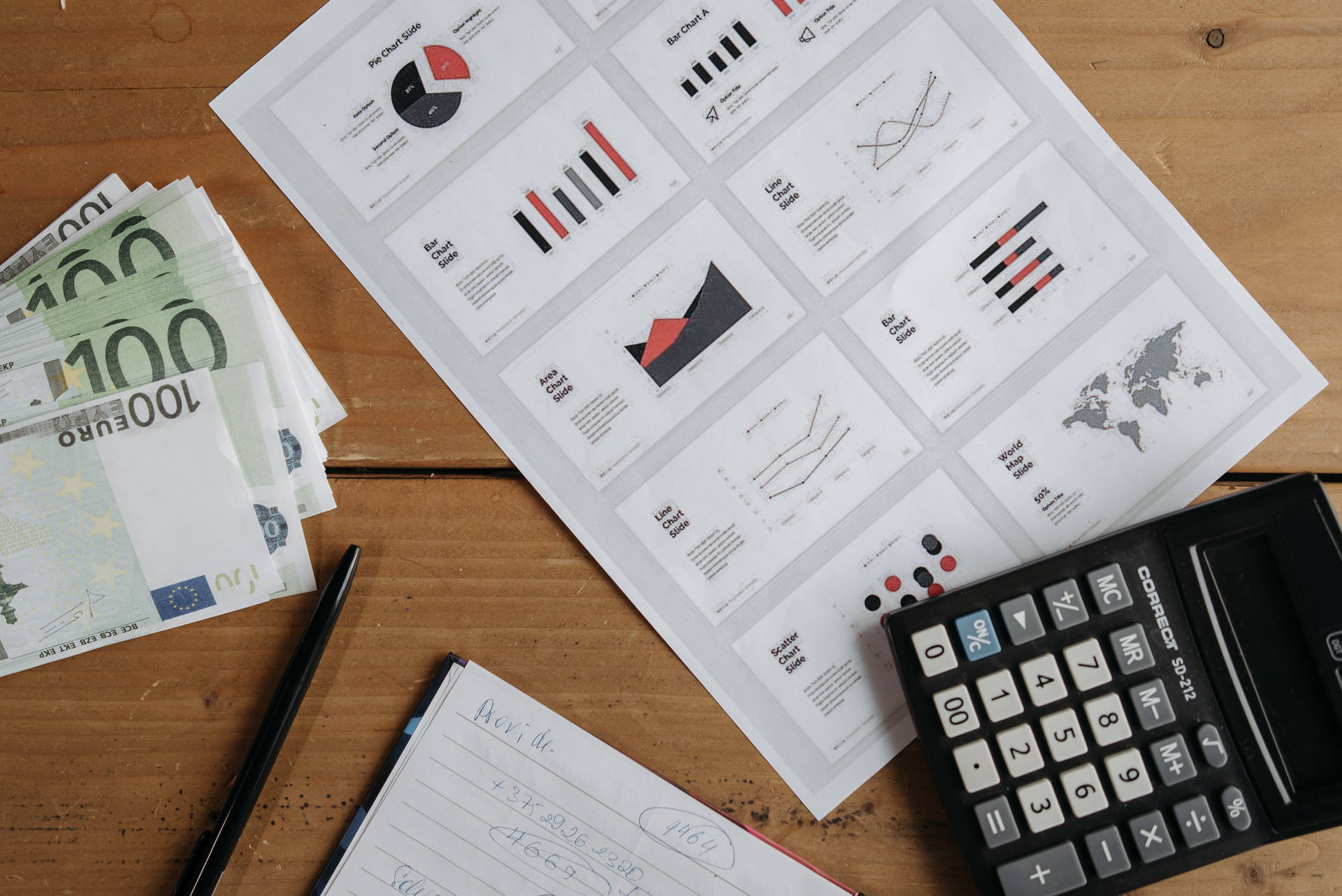 Chartered Accountant Black Graphs