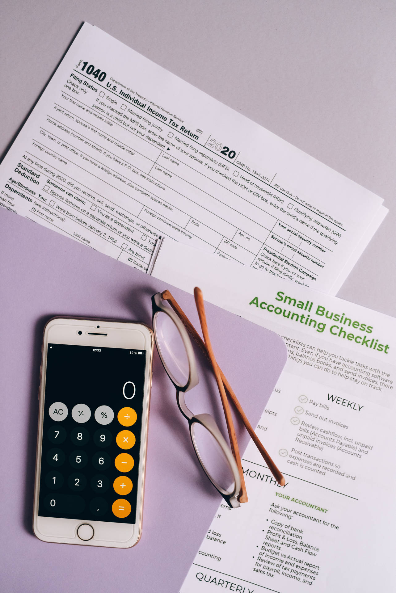 Chartered Accountant Checklist Background