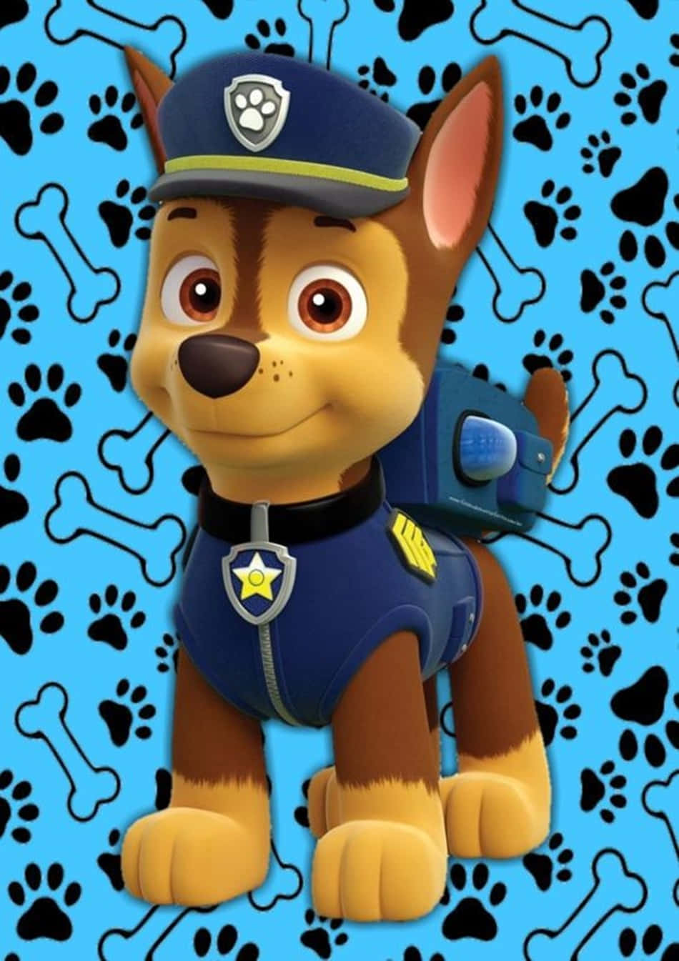 Chase, A Paw Patrol Leader Ready For Action! Background