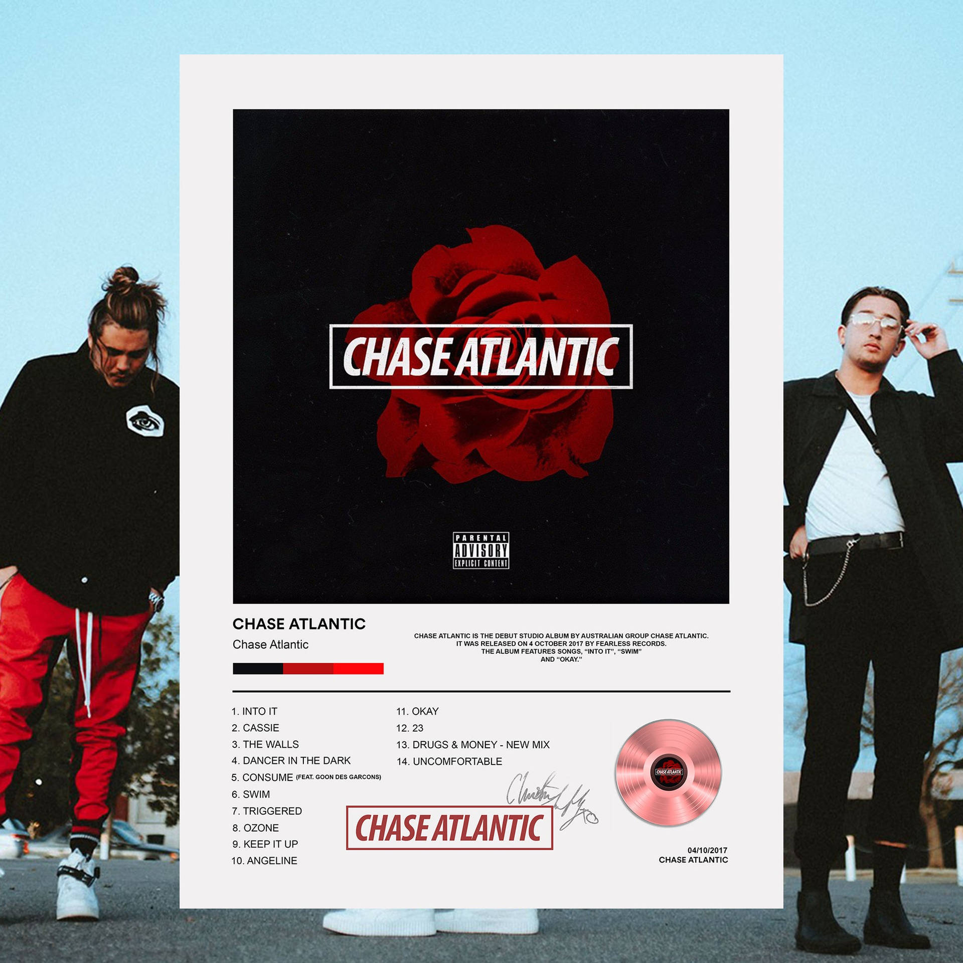 Chase Atlantic - Cd Cover Background